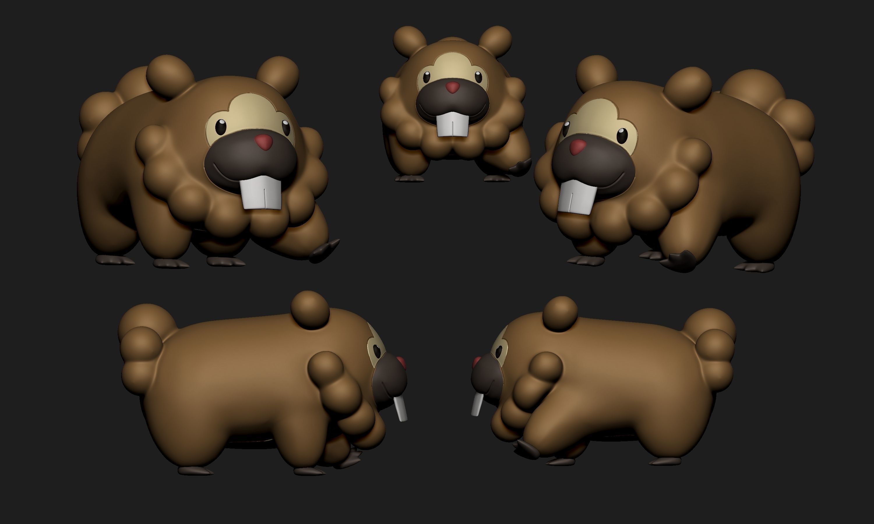 Pokemon - Bidoof 3D print model_2
