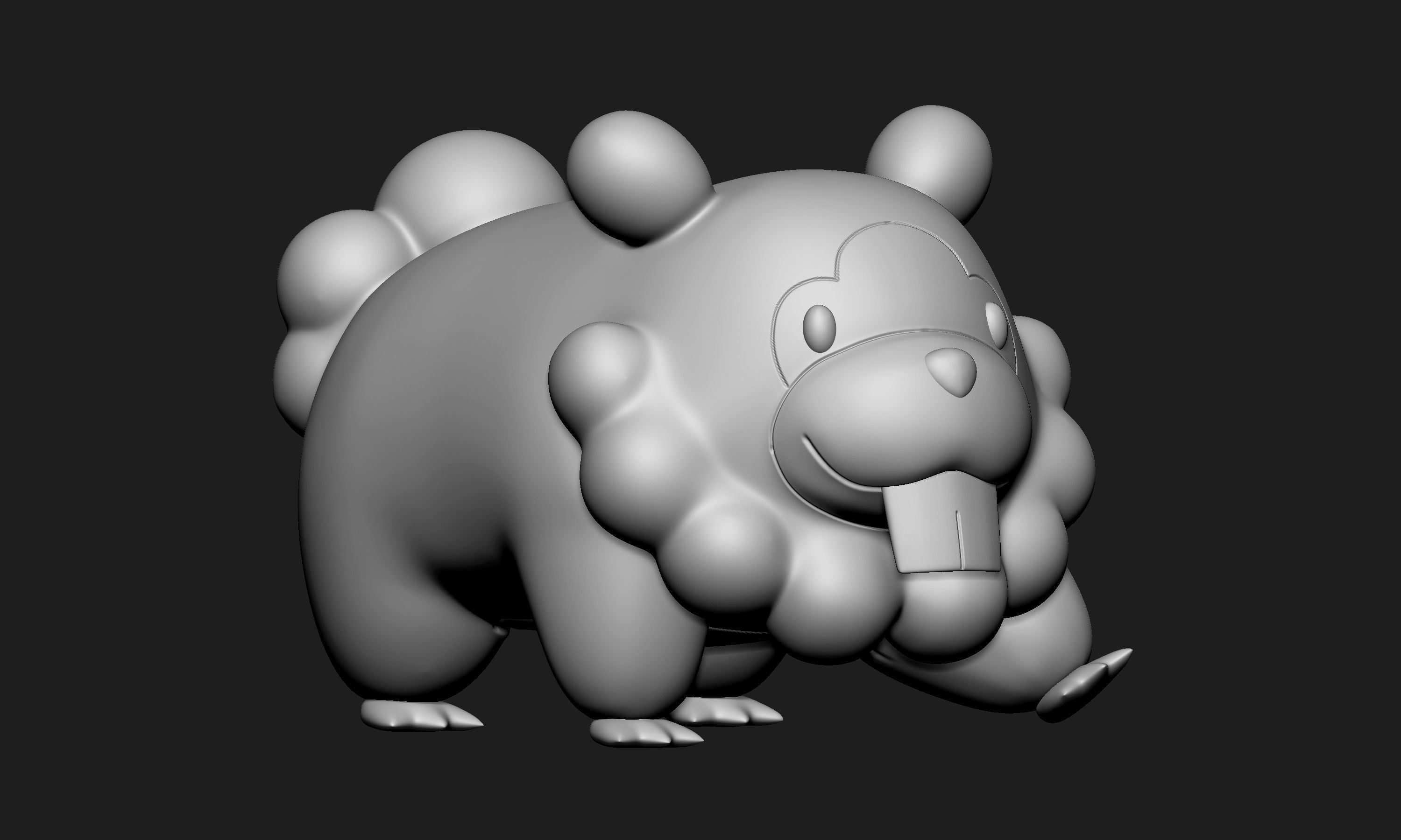 Pokemon - Bidoof 3D print model_4