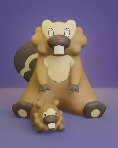 Pokemon - Bidoof and Bibarel