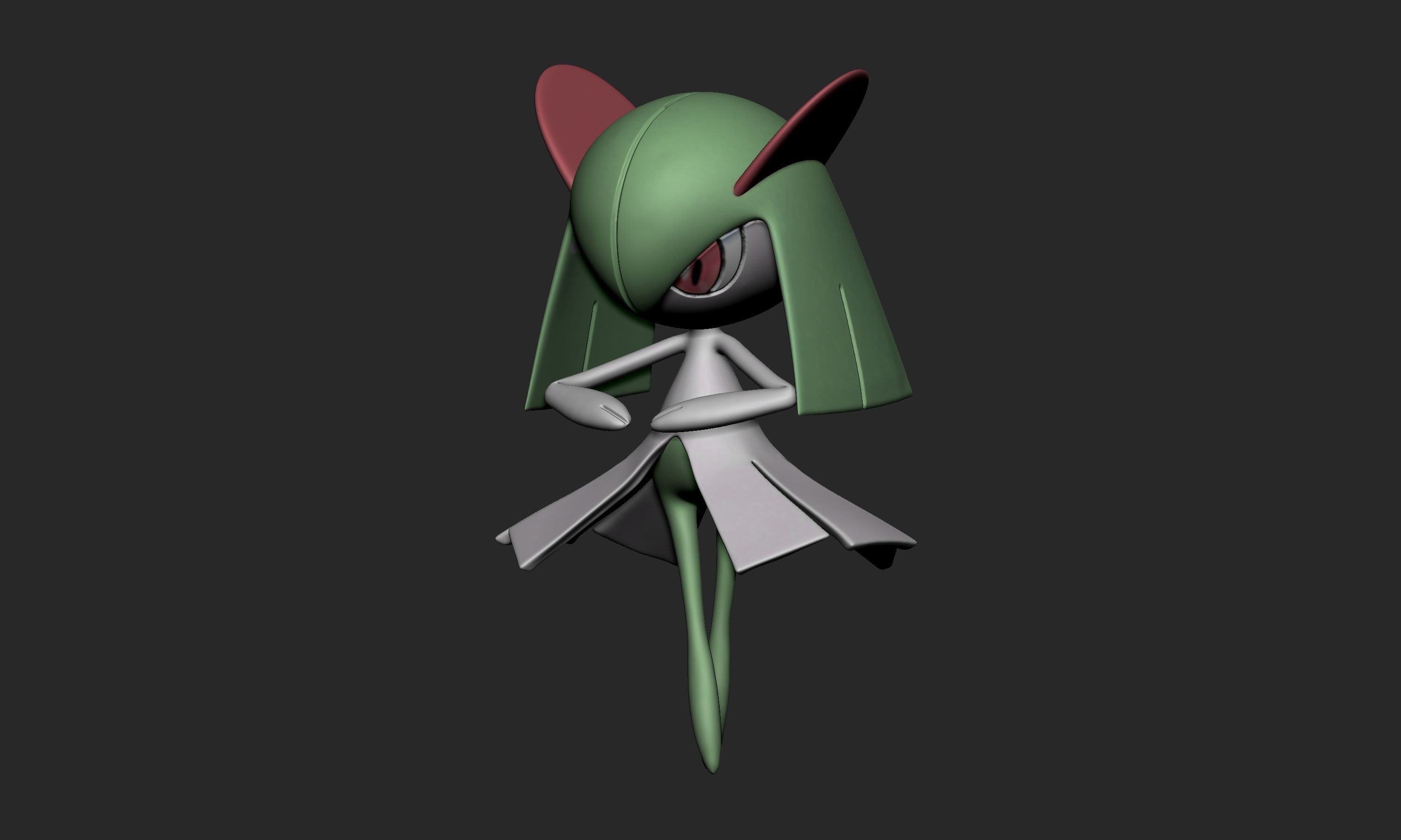 Pokemon - Kirlia 3D print model_1