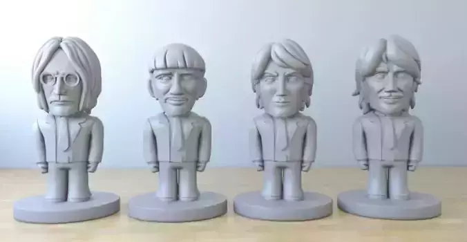 the beeattles beatles figurines