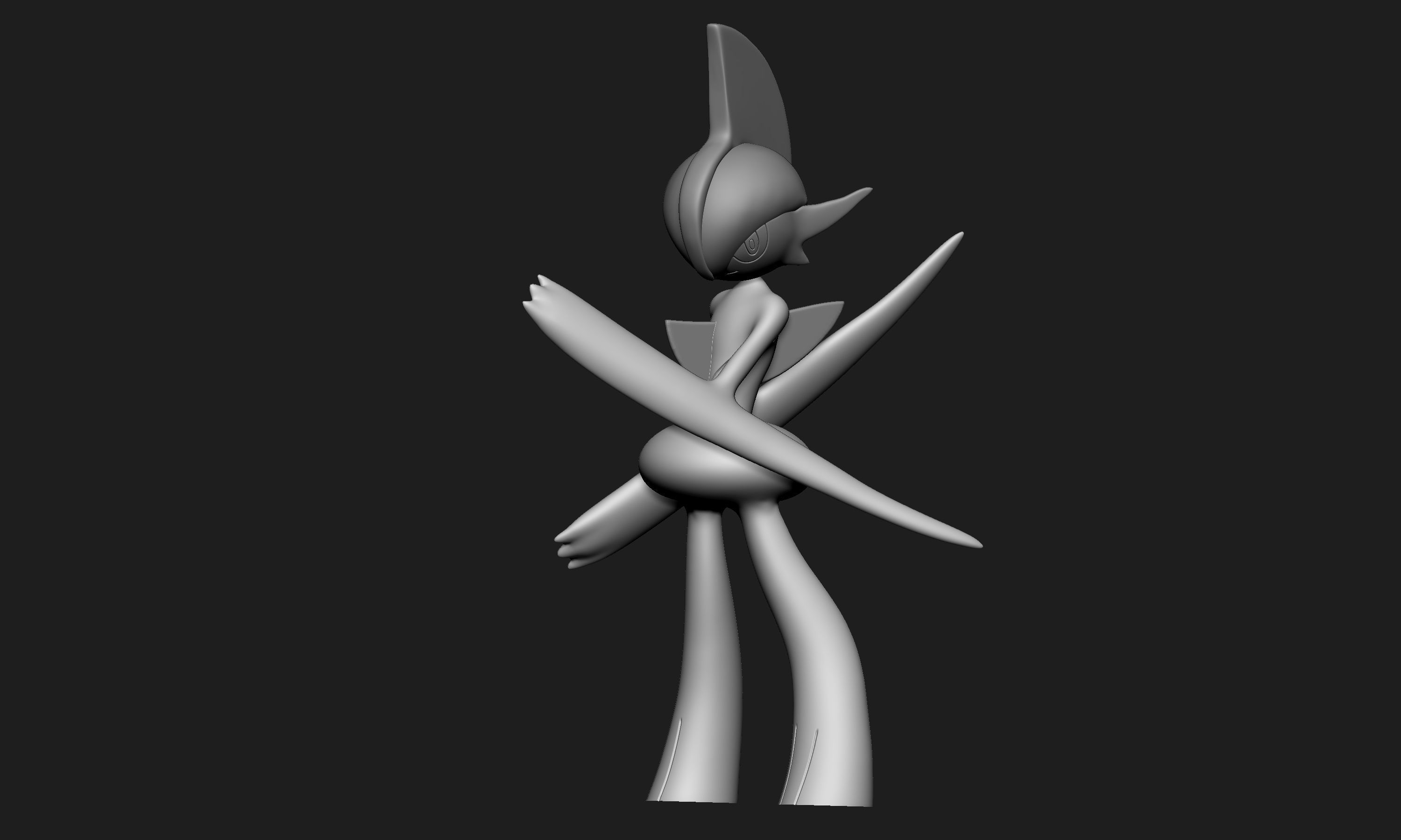 Pokemon - Ralts Kirlia Gardevoir and Gallade 3D print model_5