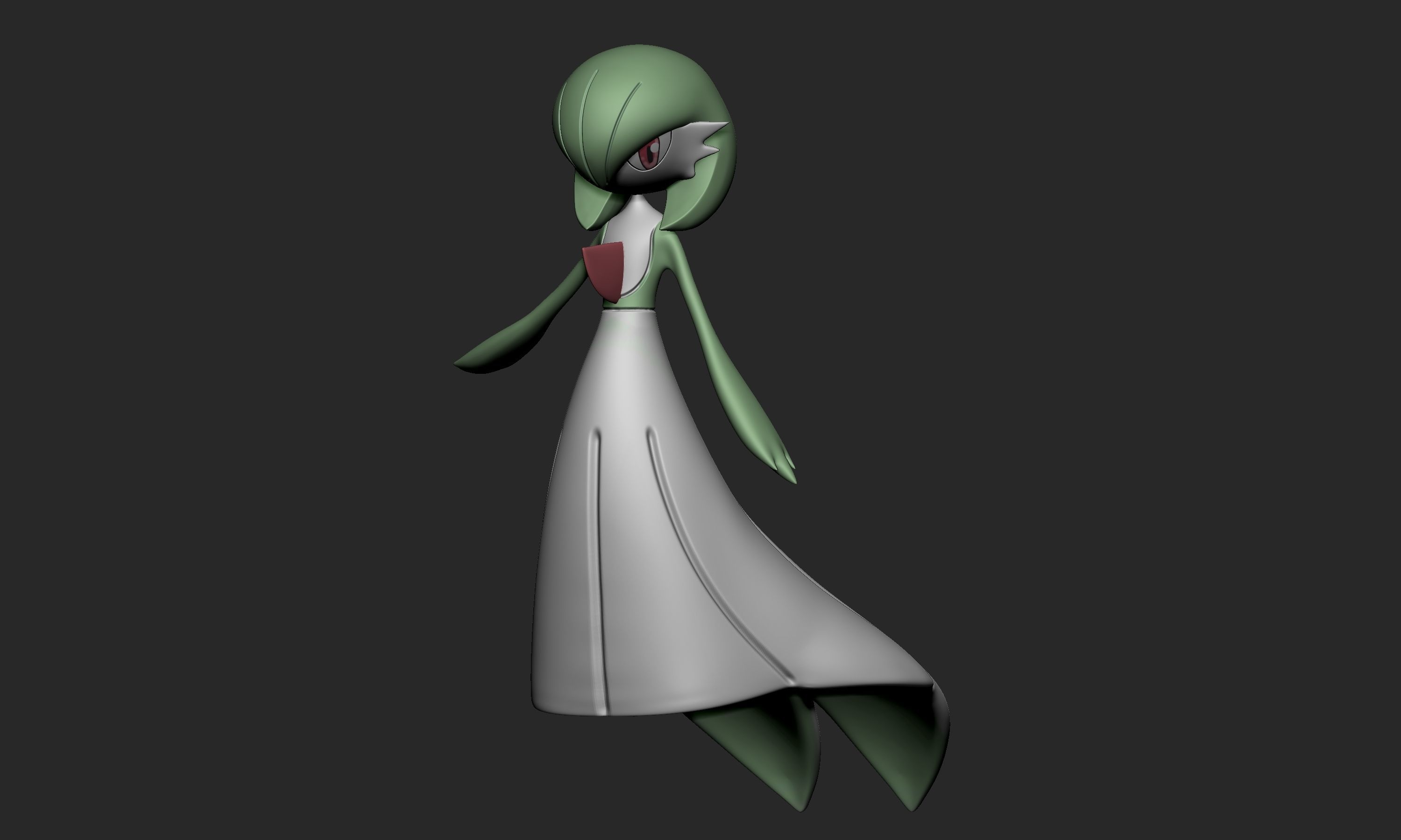 Pokemon - Ralts Kirlia Gardevoir and Gallade 3D print model_14
