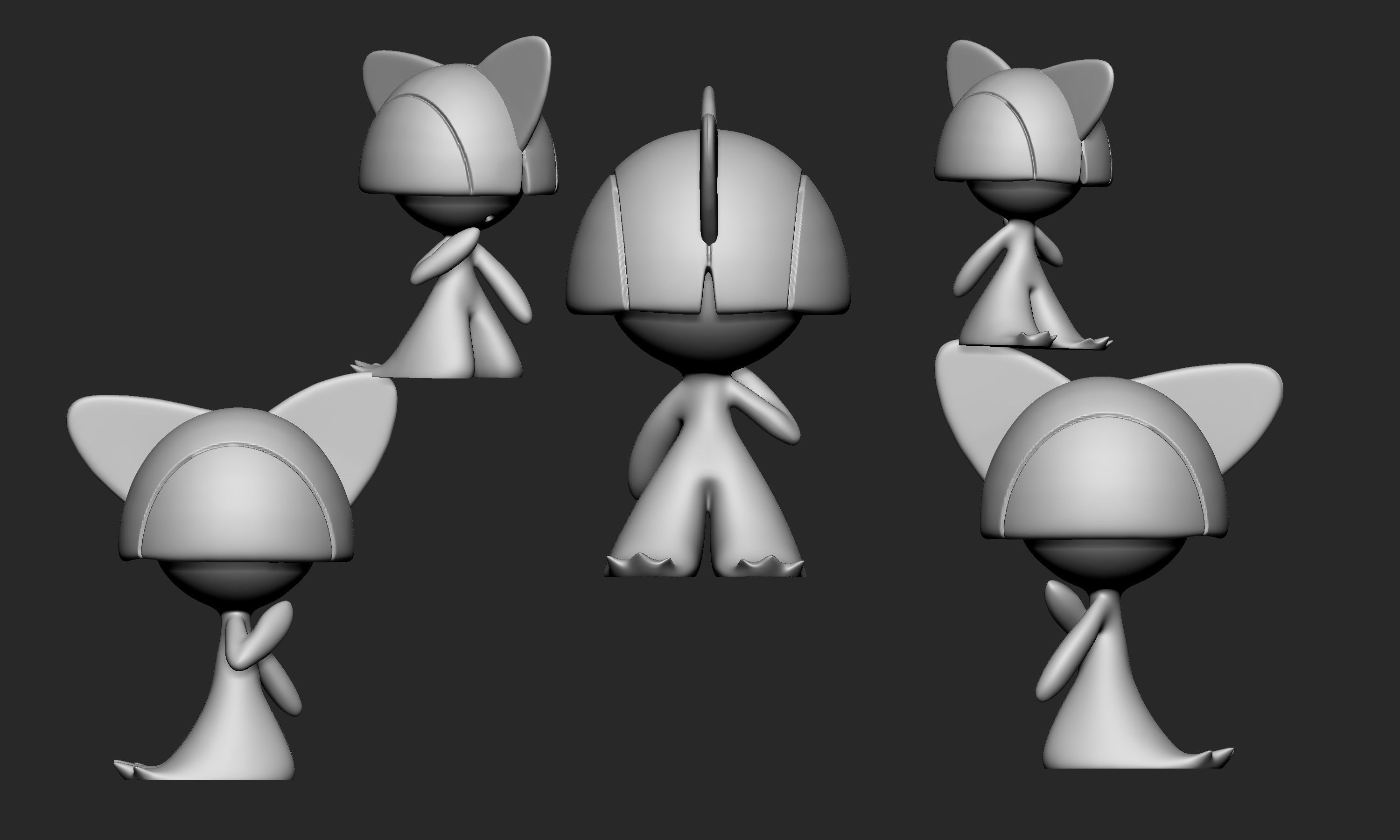 Pokemon - Ralts Kirlia Gardevoir and Gallade 3D print model_29