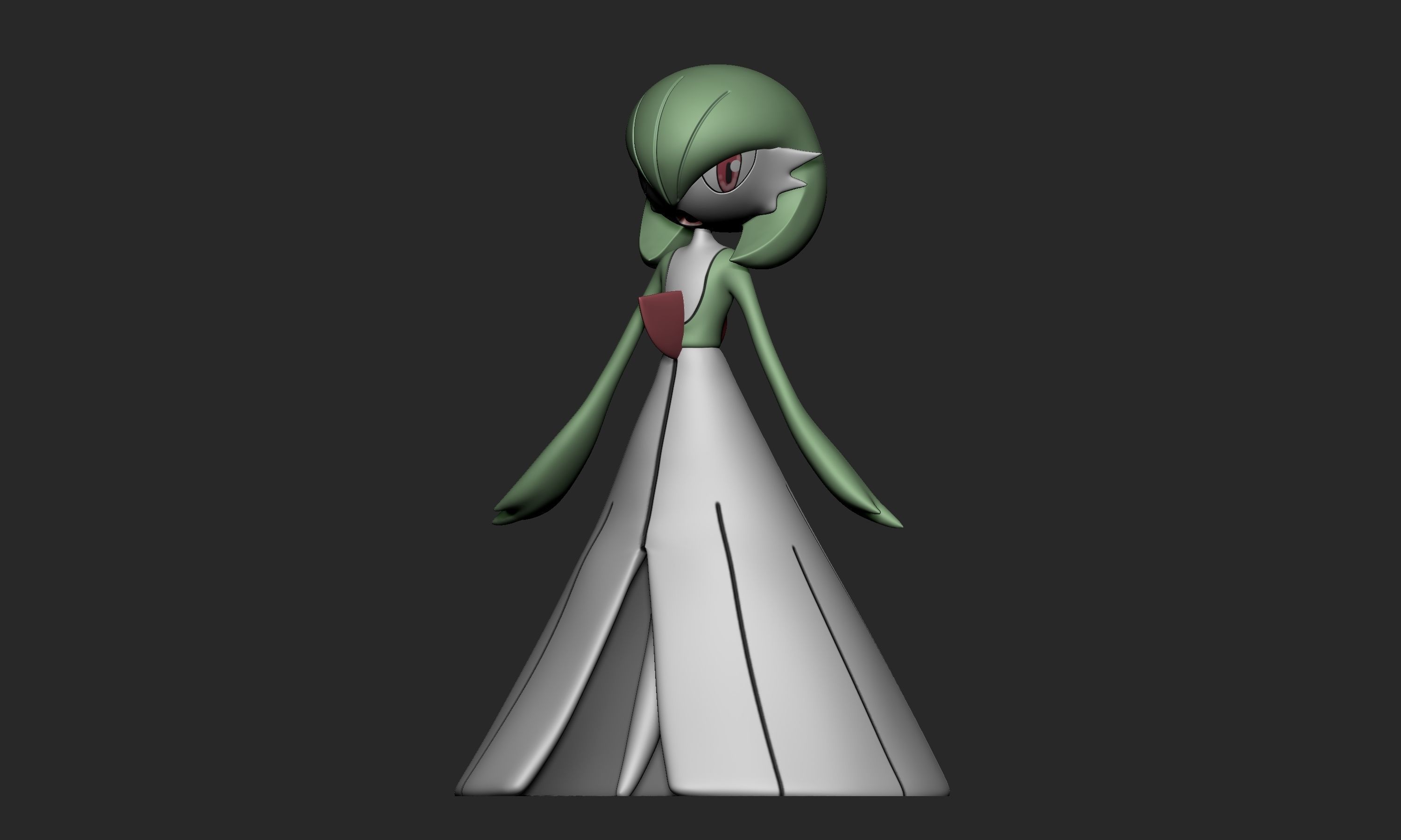 Pokemon - Ralts Kirlia Gardevoir and Gallade 3D print model_17