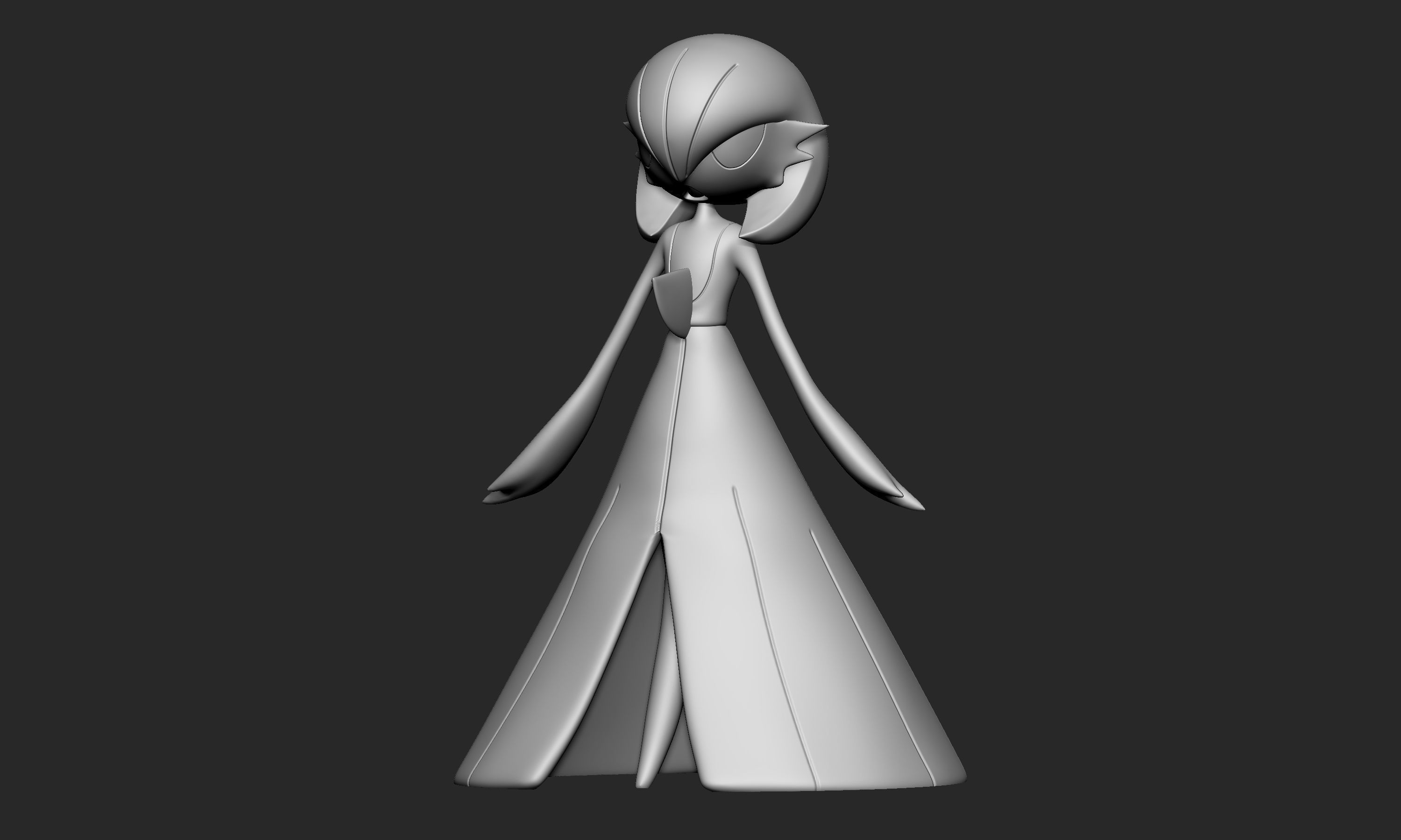Pokemon - Ralts Kirlia Gardevoir and Gallade 3D print model_12
