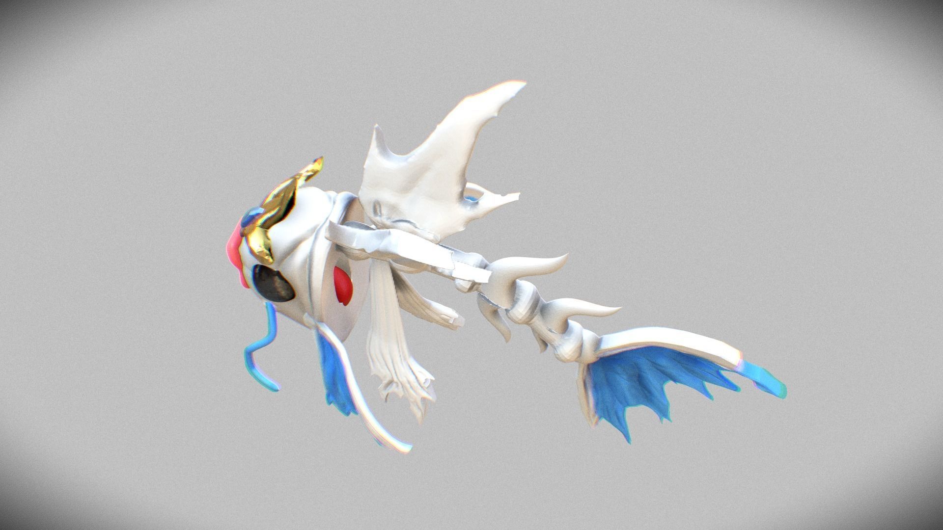 King magikarp  bone 3D print model_4