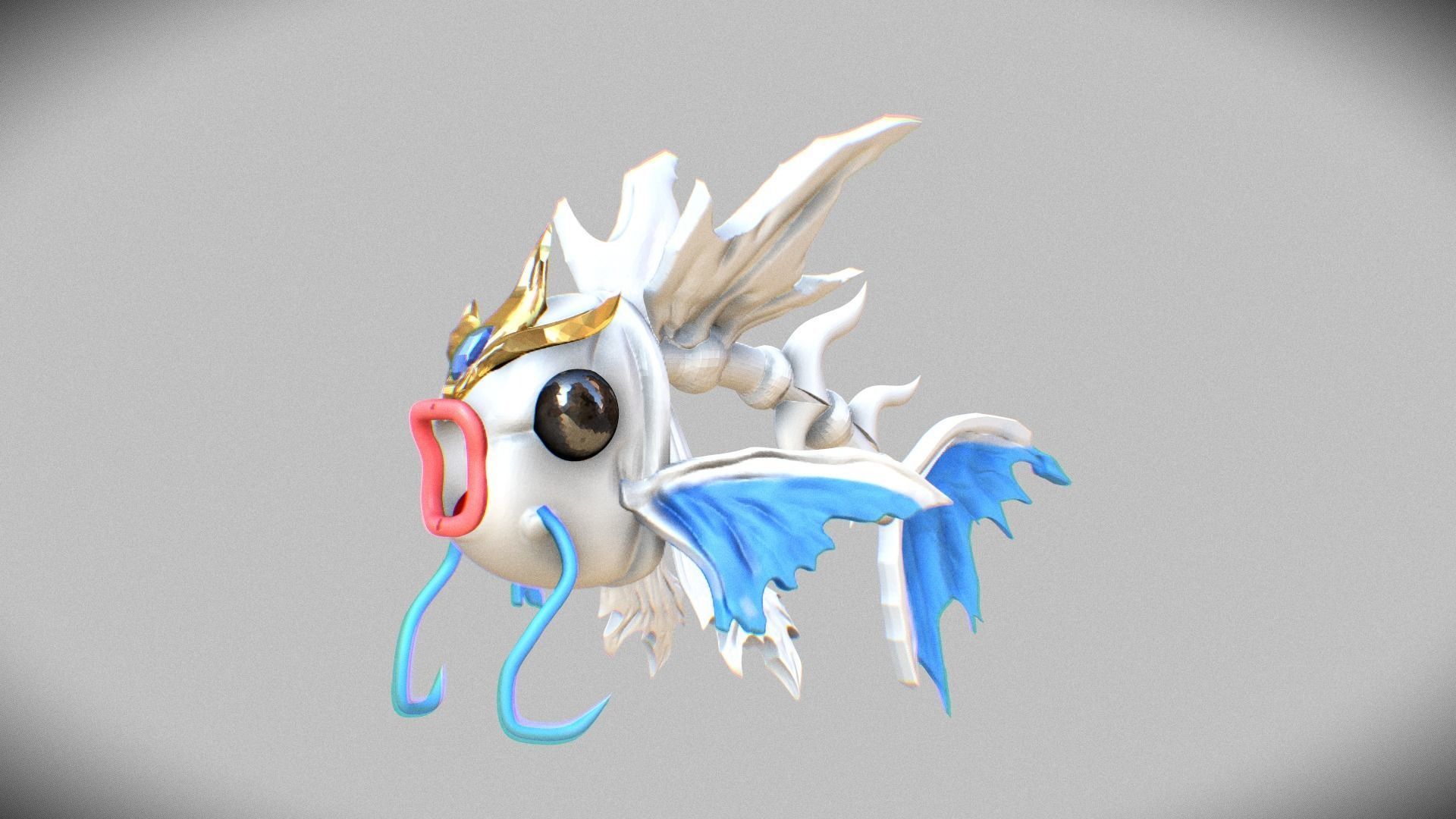 King magikarp  bone 3D print model_2