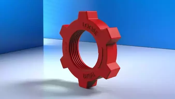 Electric Fan Grill Lock Free 3D print model