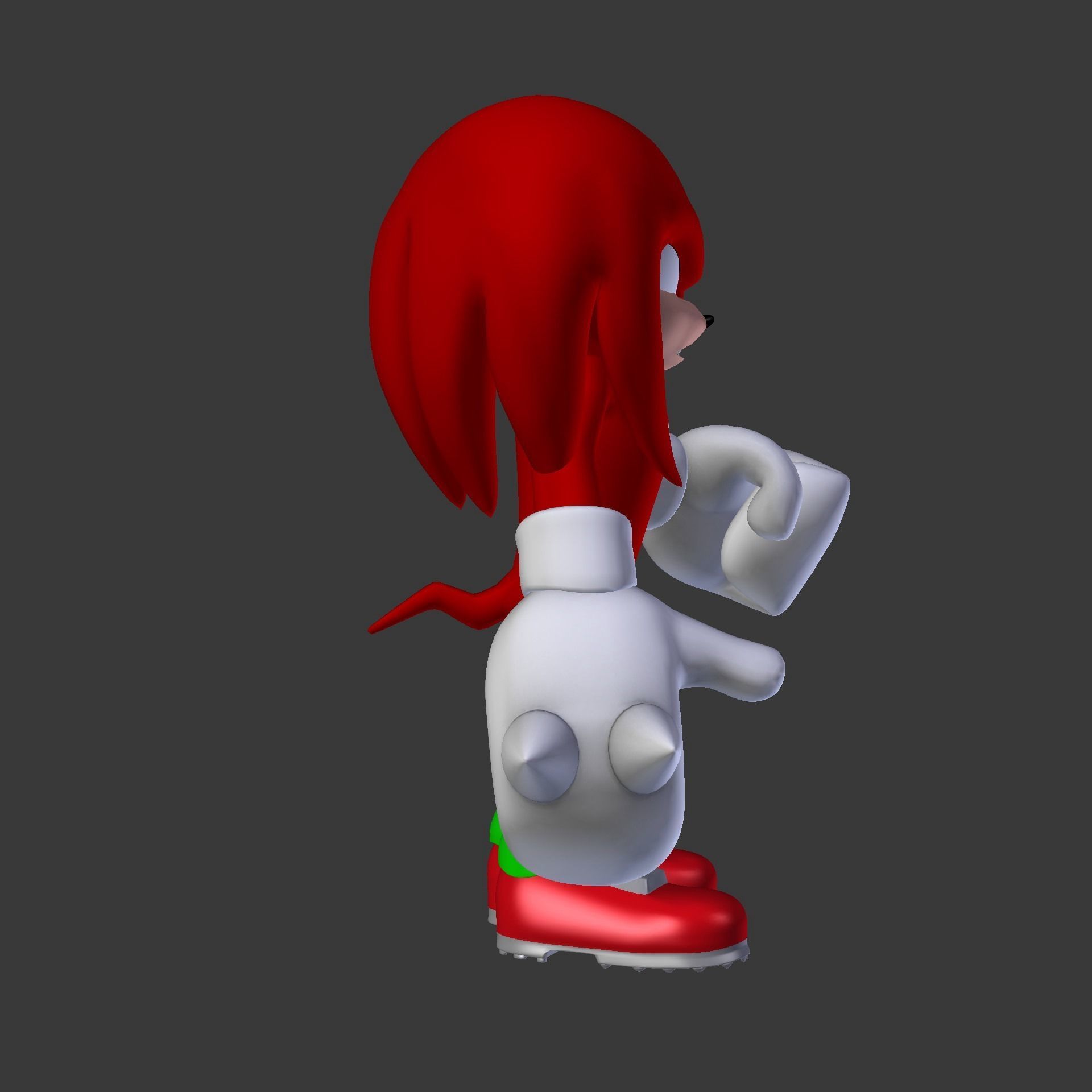 Knuckles the Echidna Low-poly 3D model_68