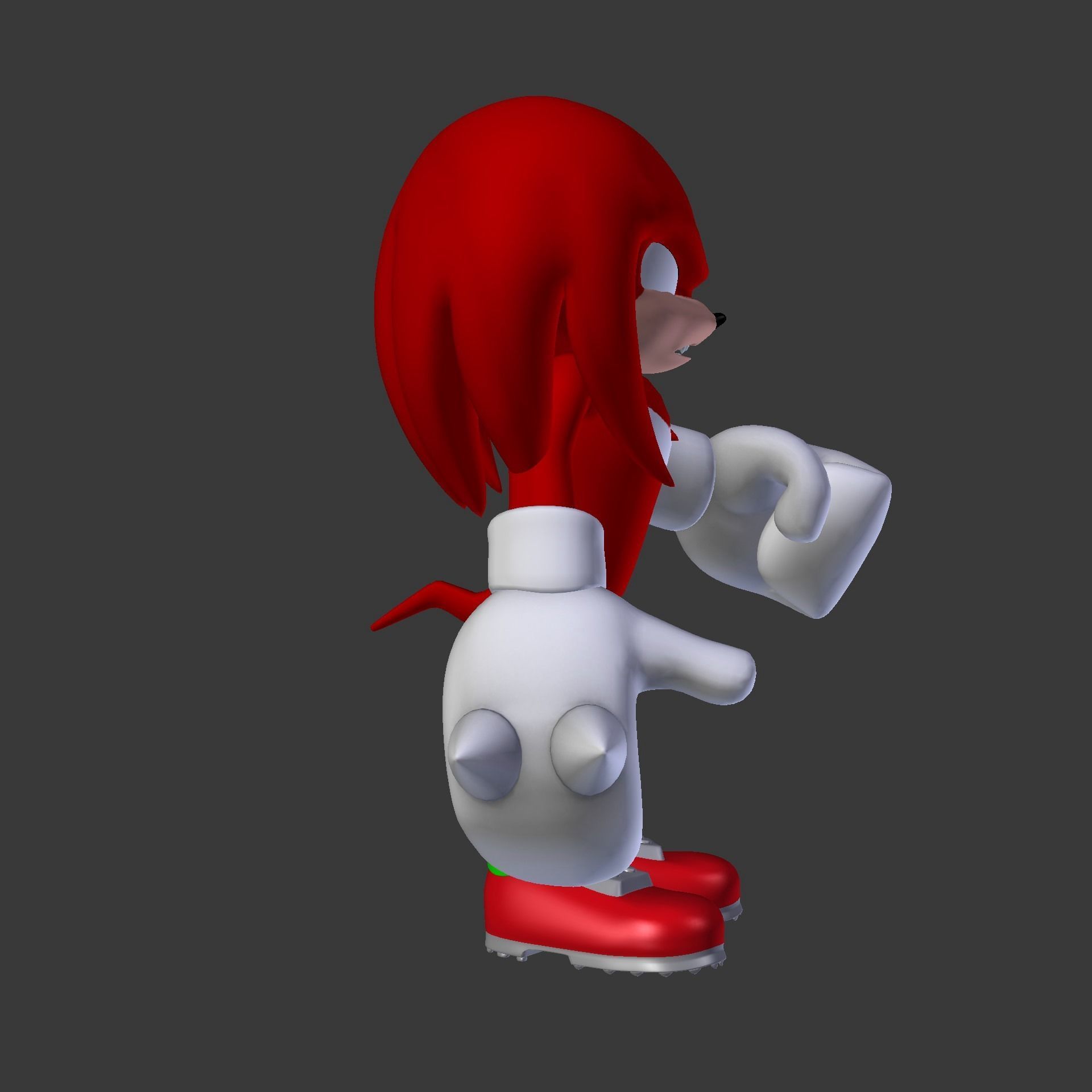 Knuckles the Echidna Low-poly 3D model_62