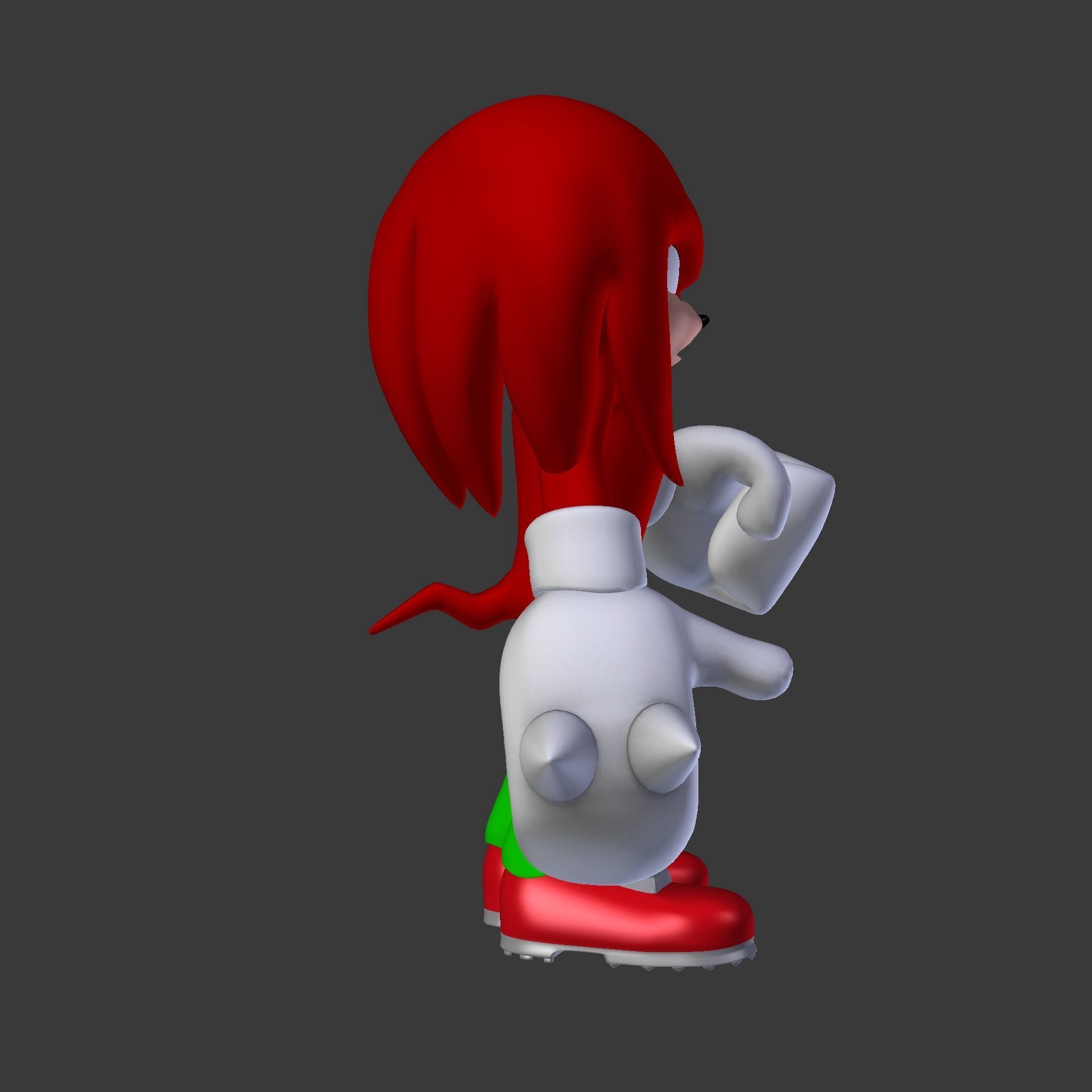 Knuckles the Echidna Low-poly 3D model_70