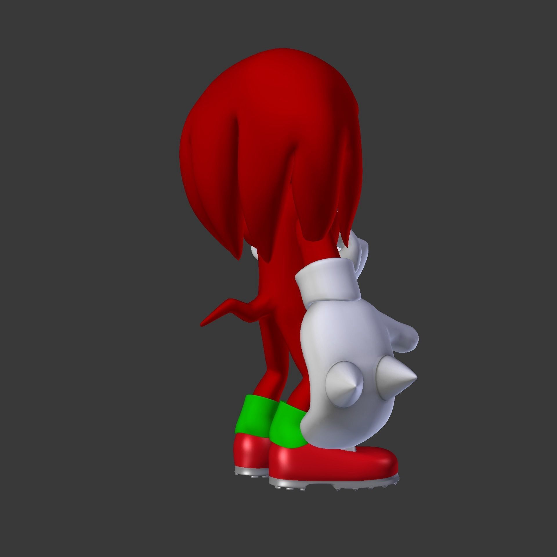 Knuckles the Echidna Low-poly 3D model_83