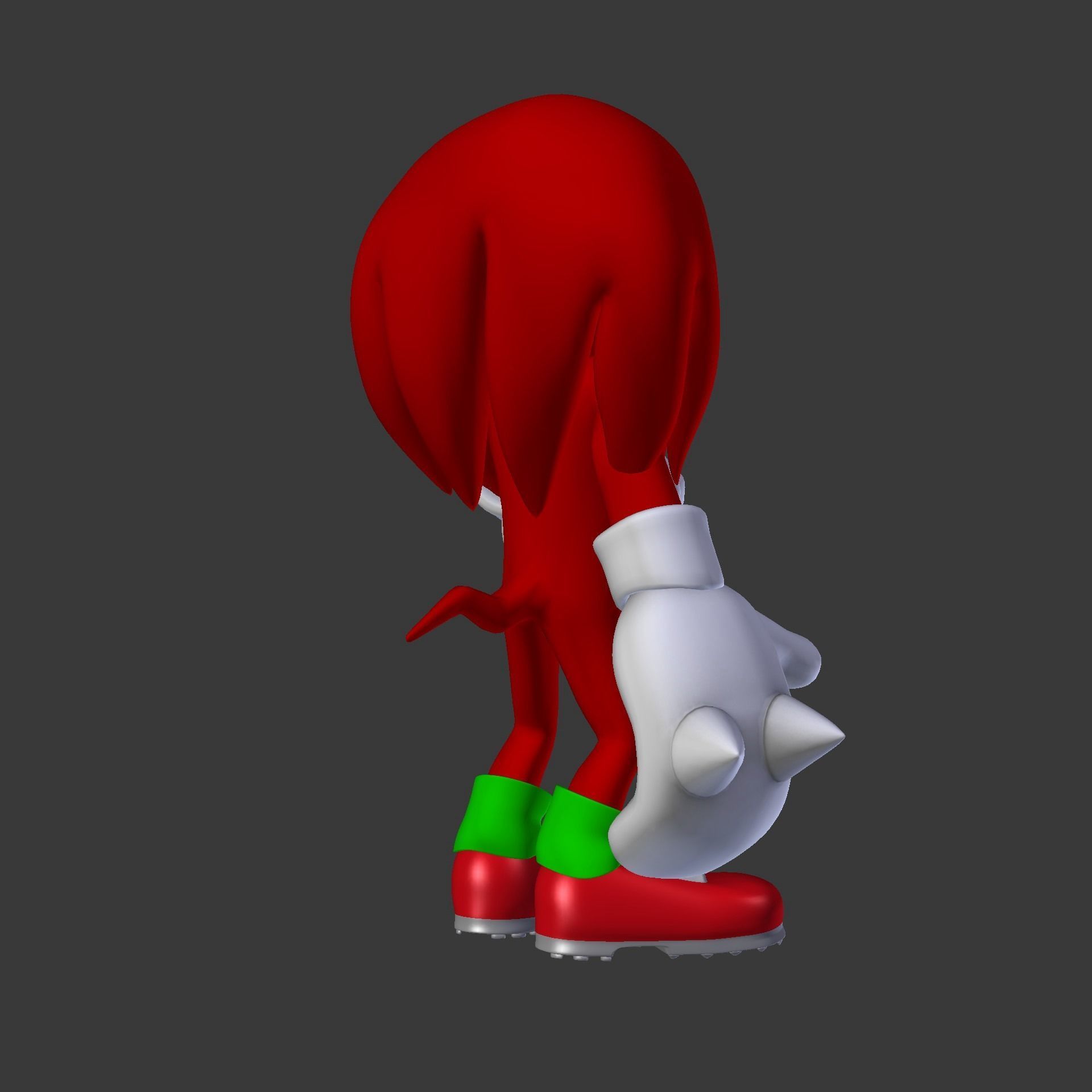 Knuckles the Echidna Low-poly 3D model_87