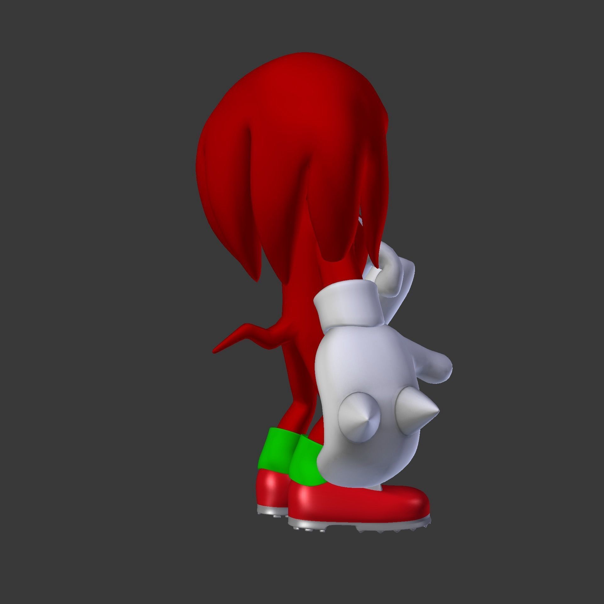 Knuckles the Echidna Low-poly 3D model_80