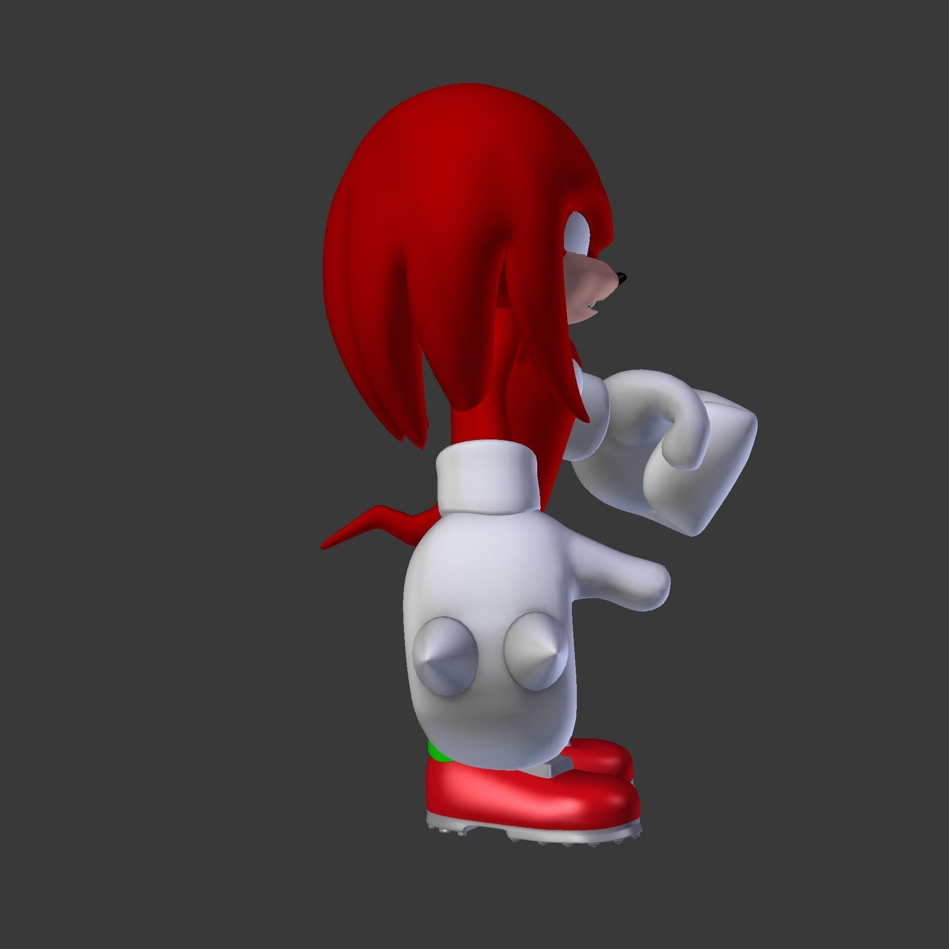 Knuckles the Echidna Low-poly 3D model_65