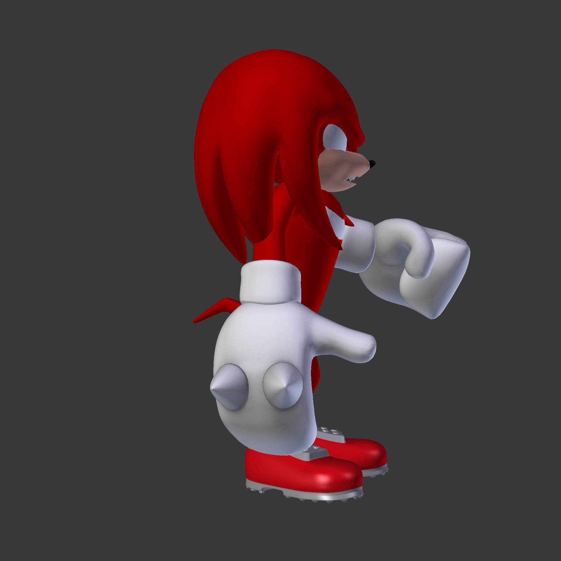 Knuckles the Echidna Low-poly 3D model_58