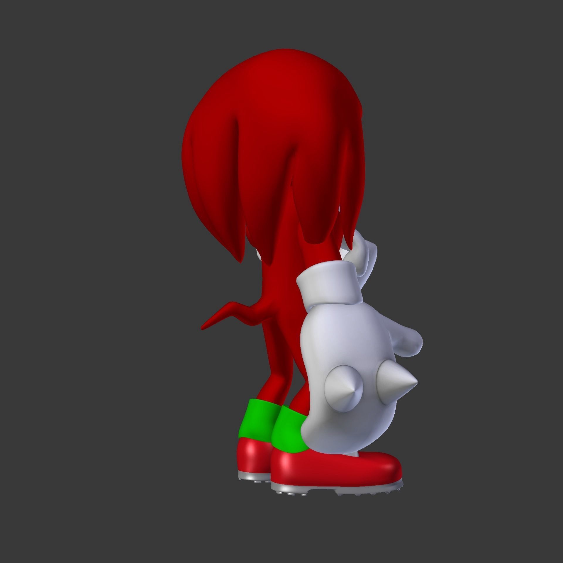 Knuckles the Echidna Low-poly 3D model_82