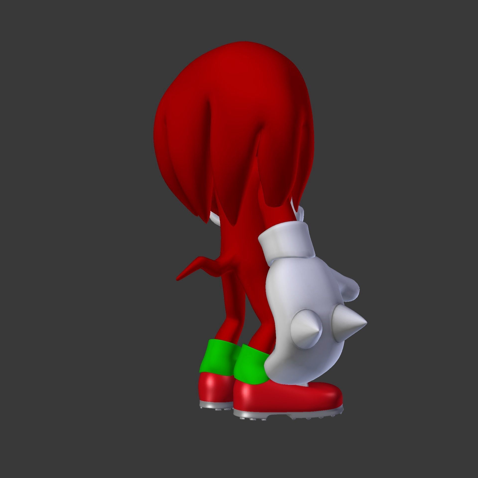 Knuckles the Echidna Low-poly 3D model_86