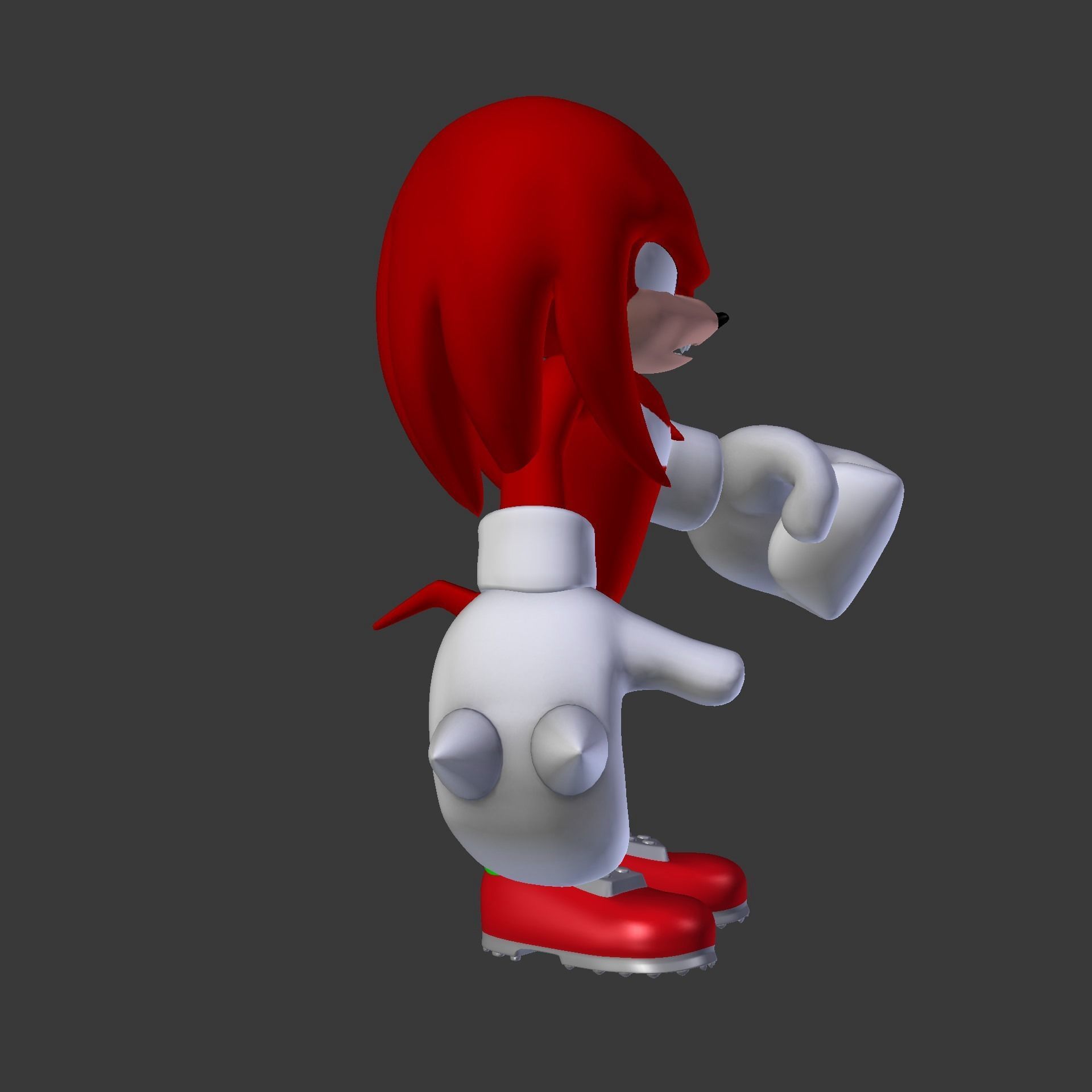 Knuckles the Echidna Low-poly 3D model_60