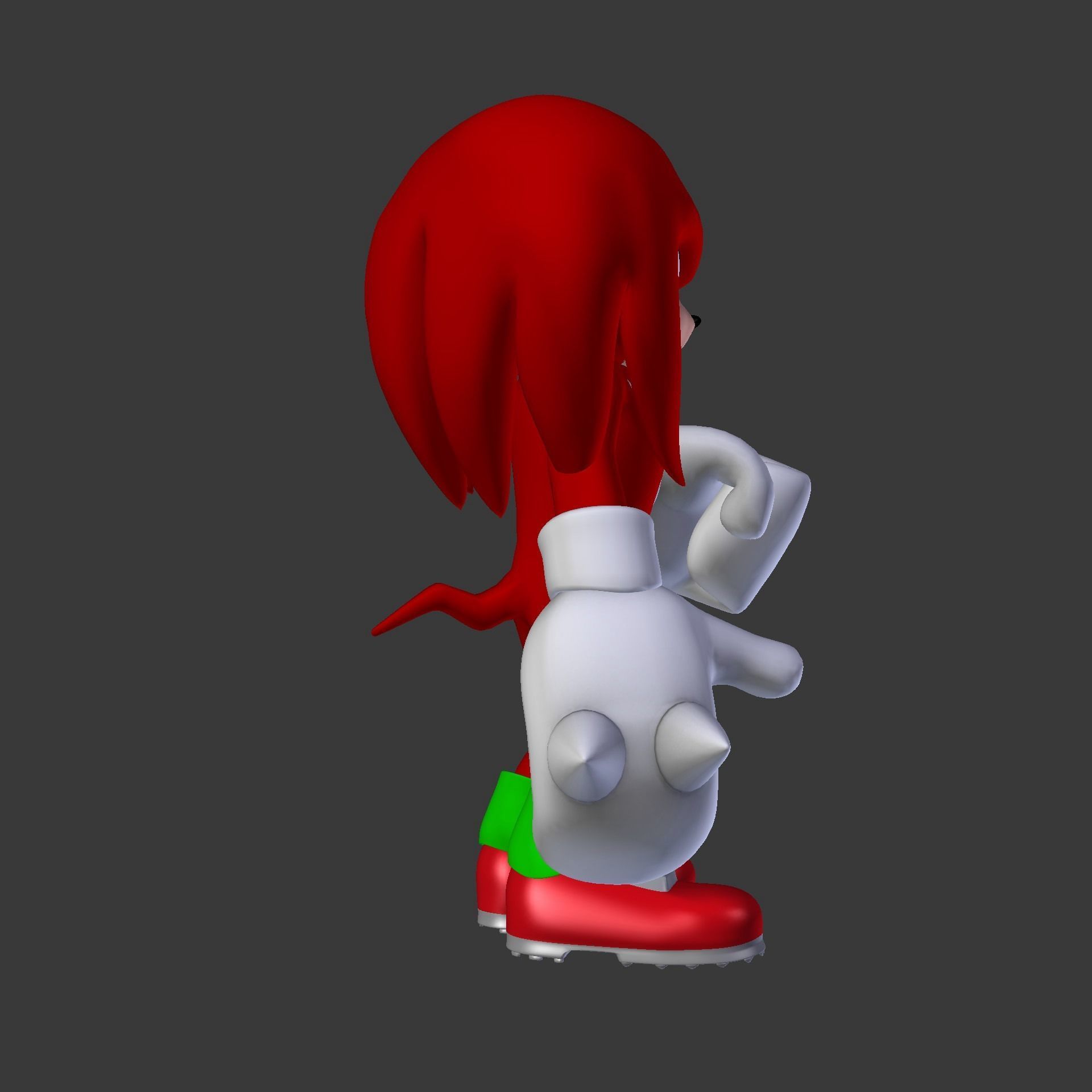 Knuckles the Echidna Low-poly 3D model_73
