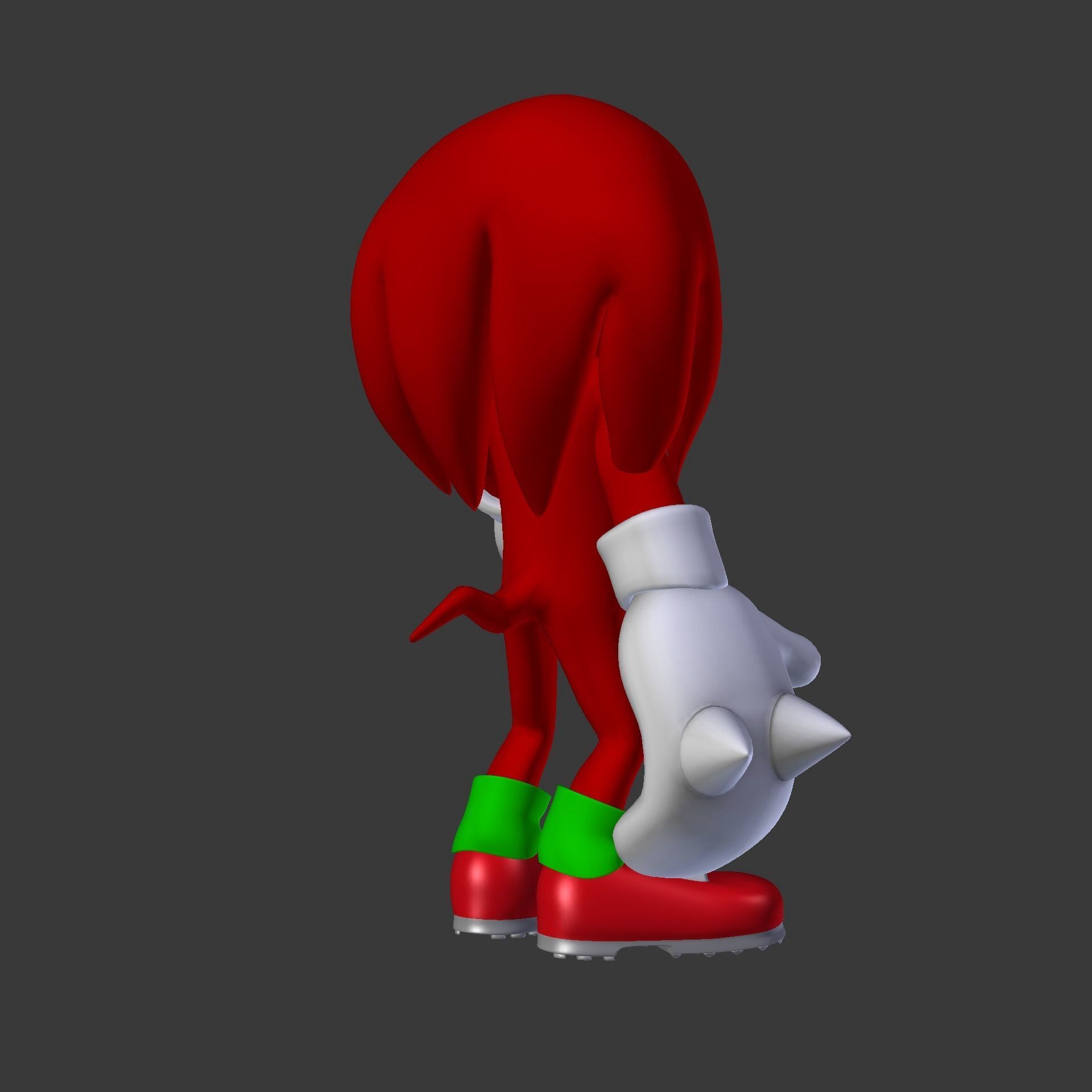 Knuckles the Echidna Low-poly 3D model_88