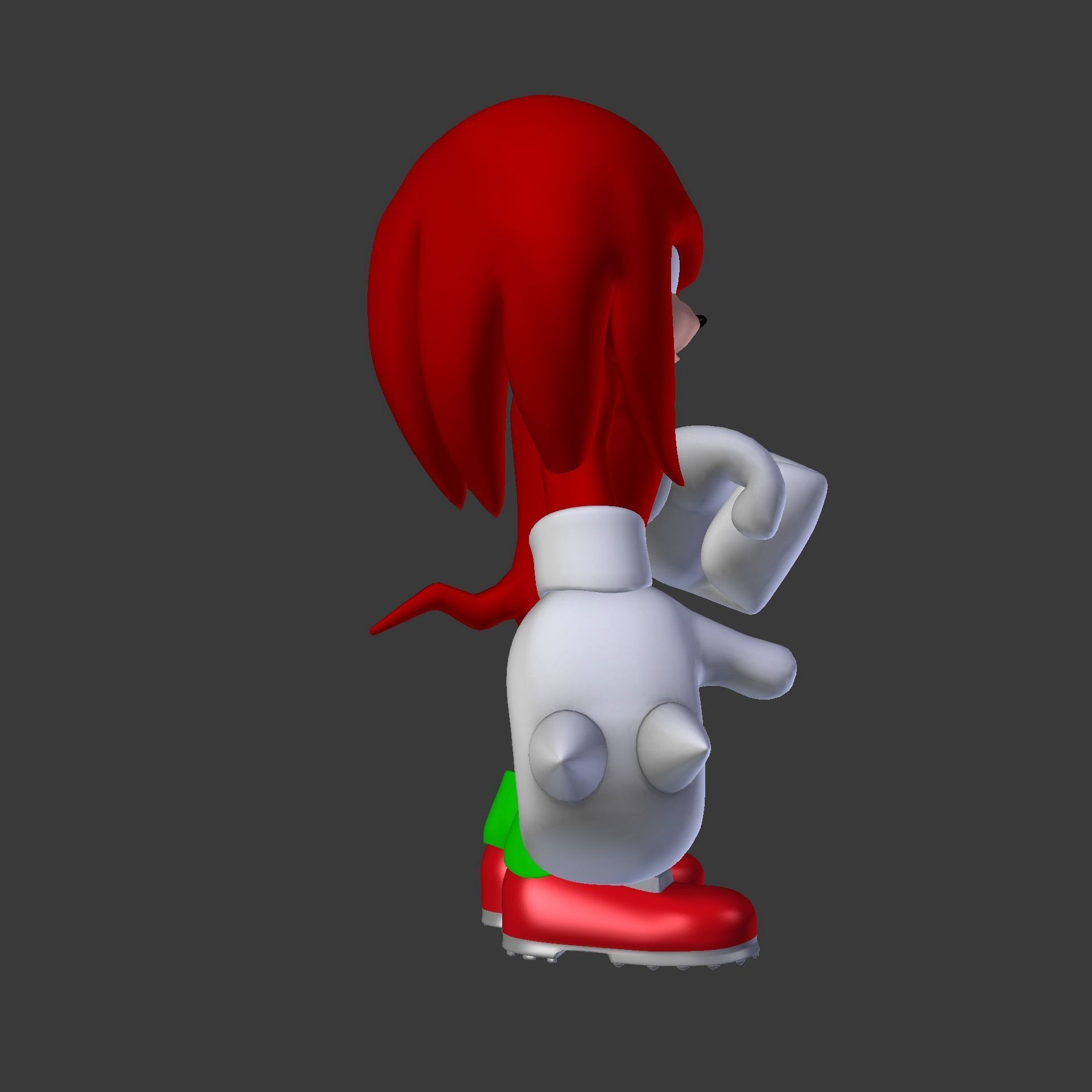 Knuckles the Echidna Low-poly 3D model_71