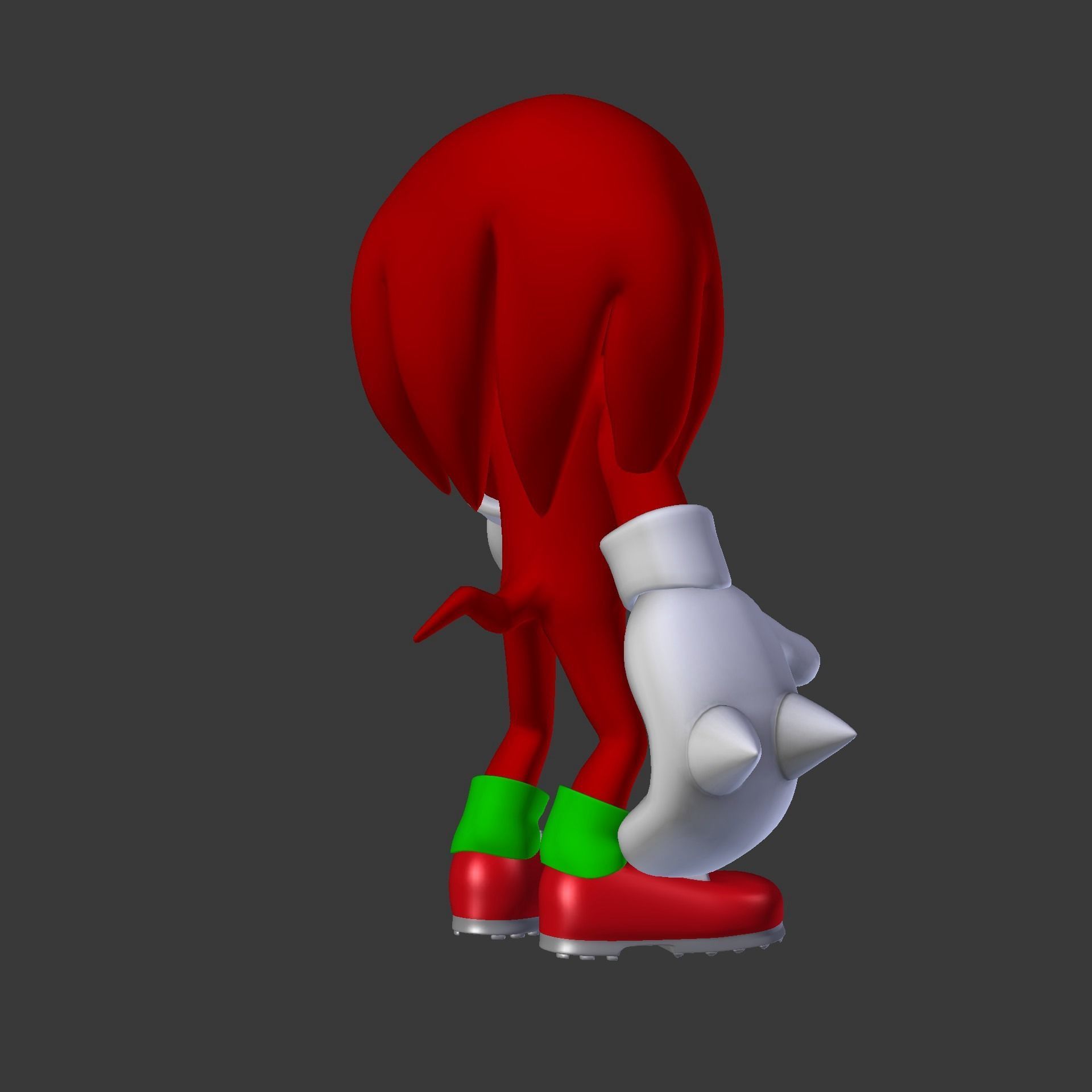 Knuckles the Echidna Low-poly 3D model_89