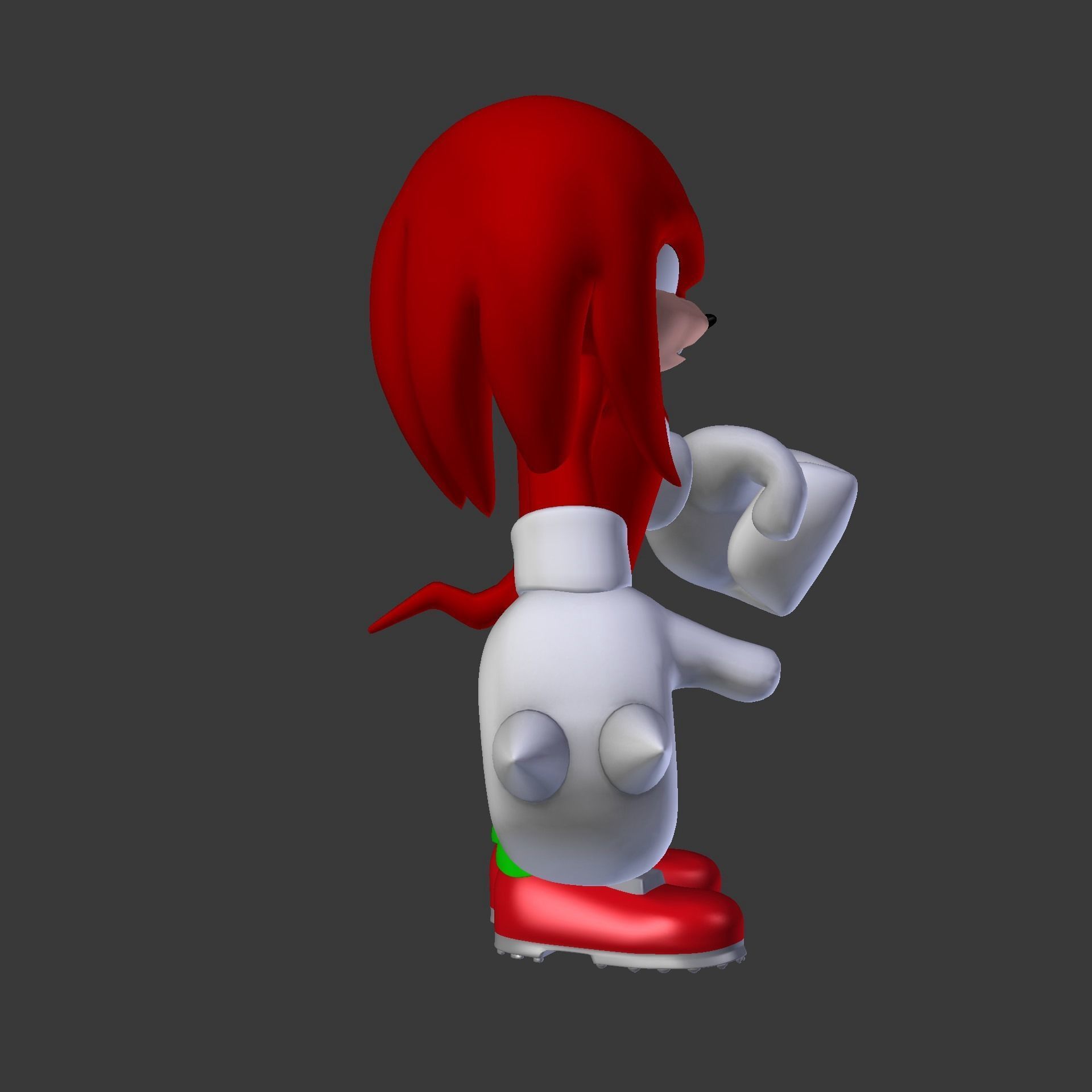 Knuckles the Echidna Low-poly 3D model_67