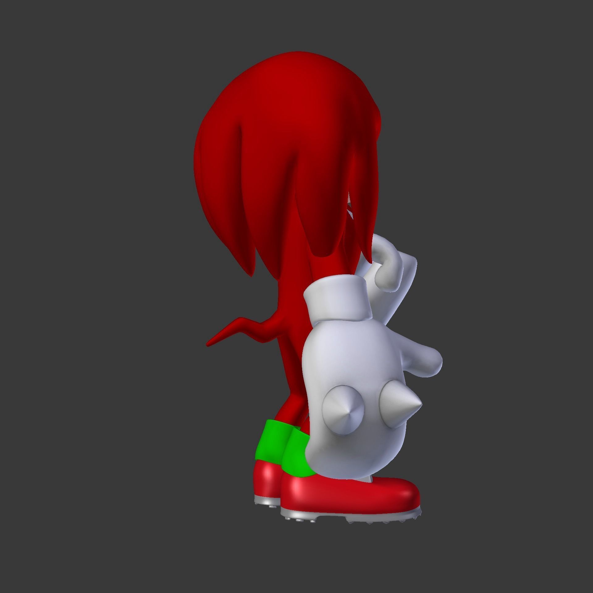 Knuckles the Echidna Low-poly 3D model_78