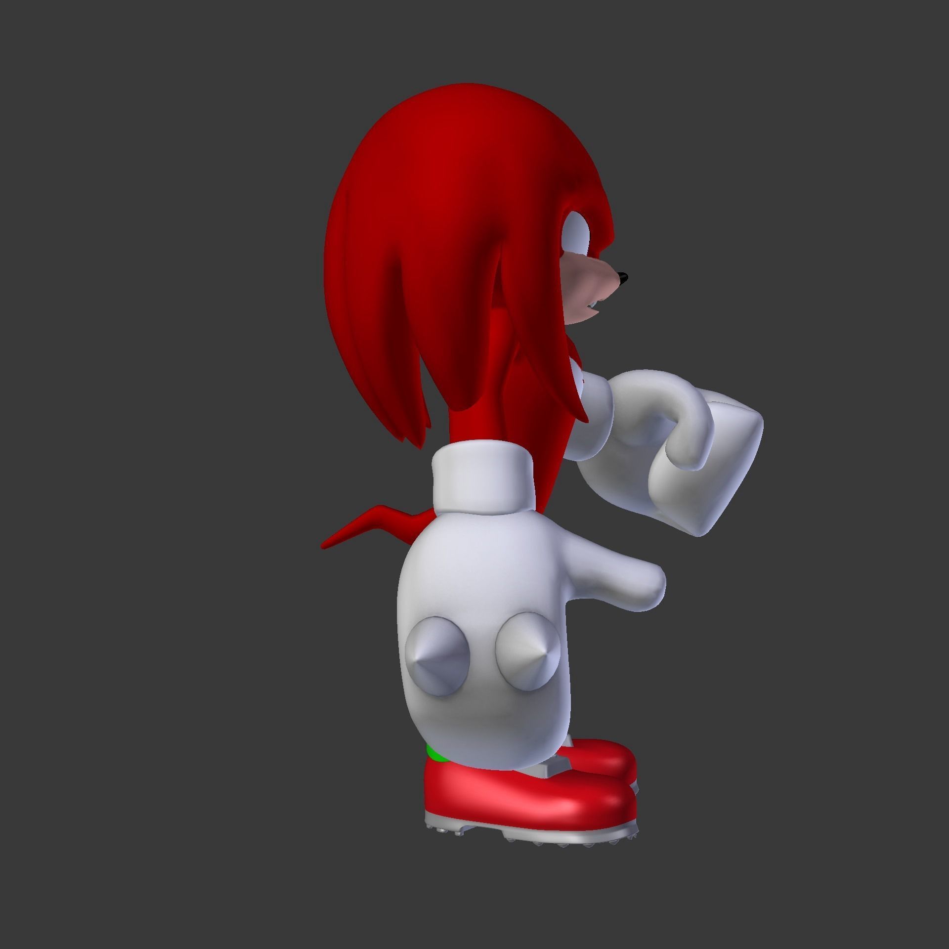 Knuckles the Echidna Low-poly 3D model_64