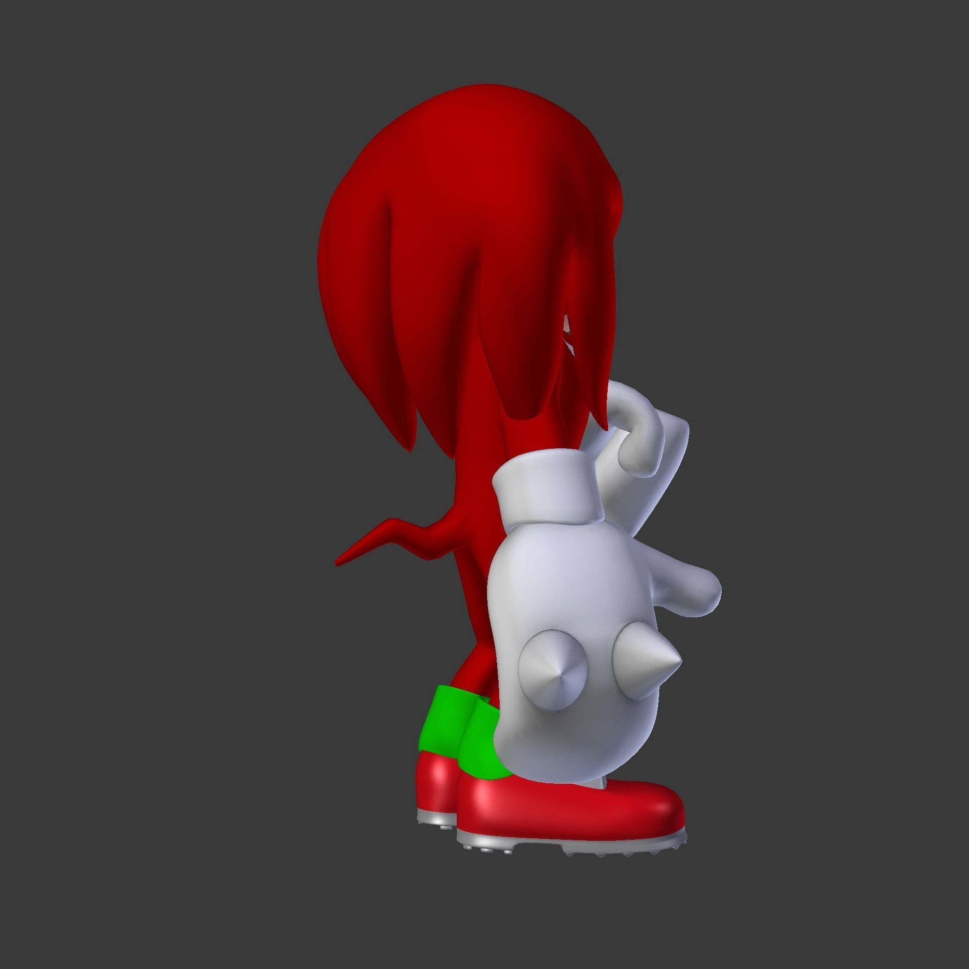 Knuckles the Echidna Low-poly 3D model_77