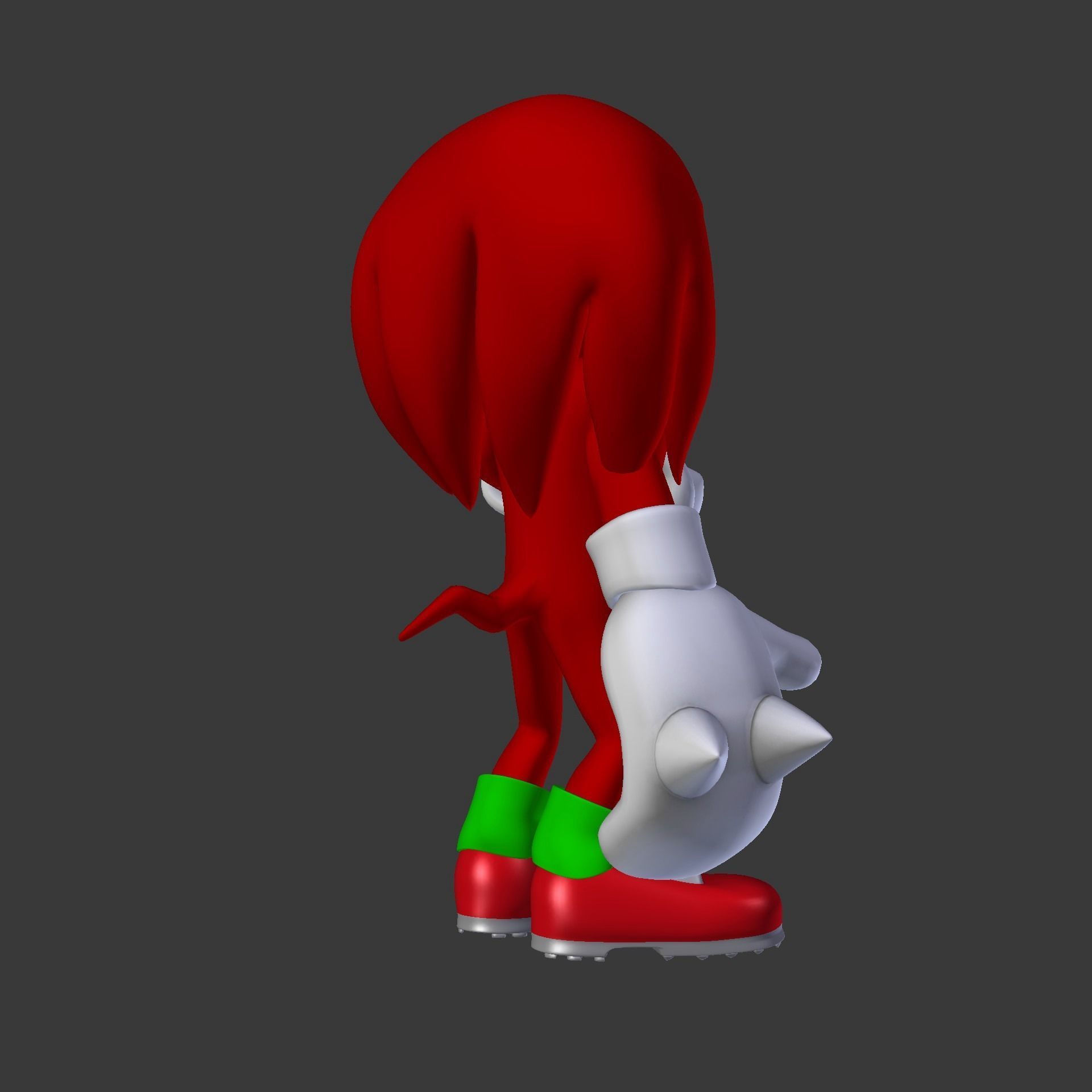 Knuckles the Echidna Low-poly 3D model_85