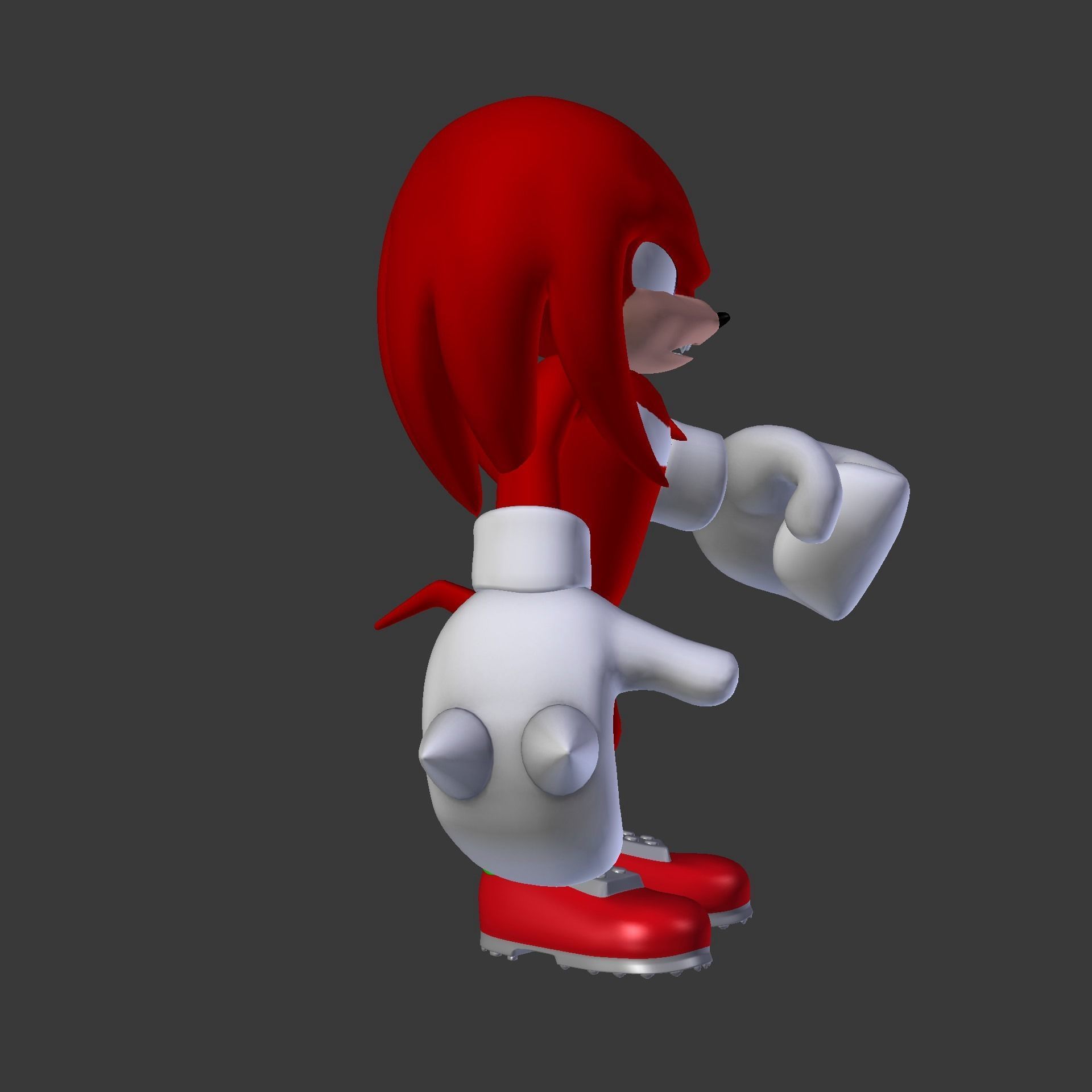 Knuckles the Echidna Low-poly 3D model_59