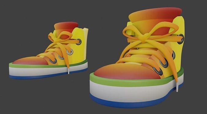 Cartoon Sneakers 3D model