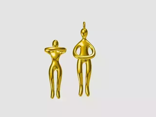 2in1 Couple Pendant 