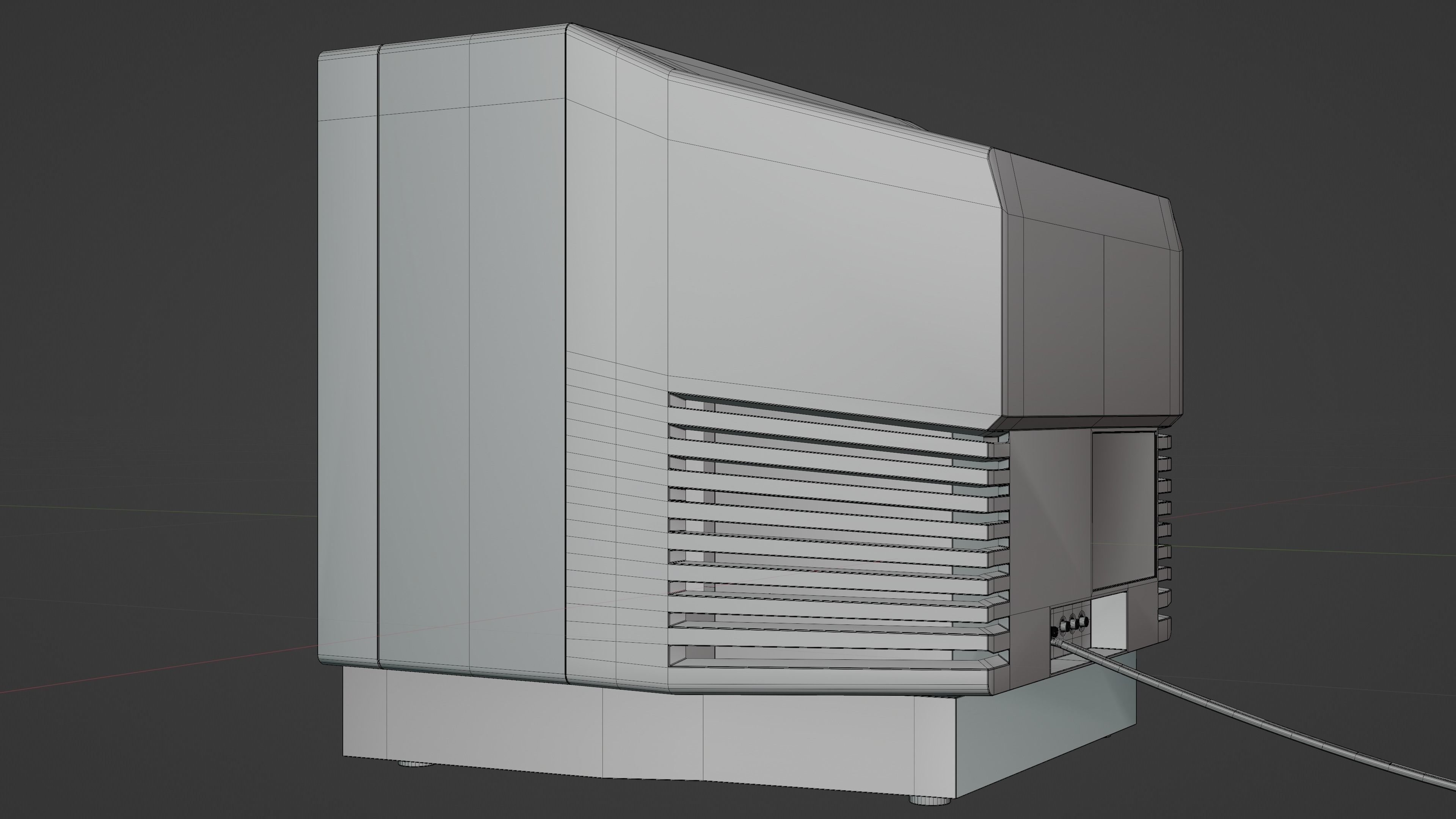 90s TV Animated Screen Low-poly 3D model_7