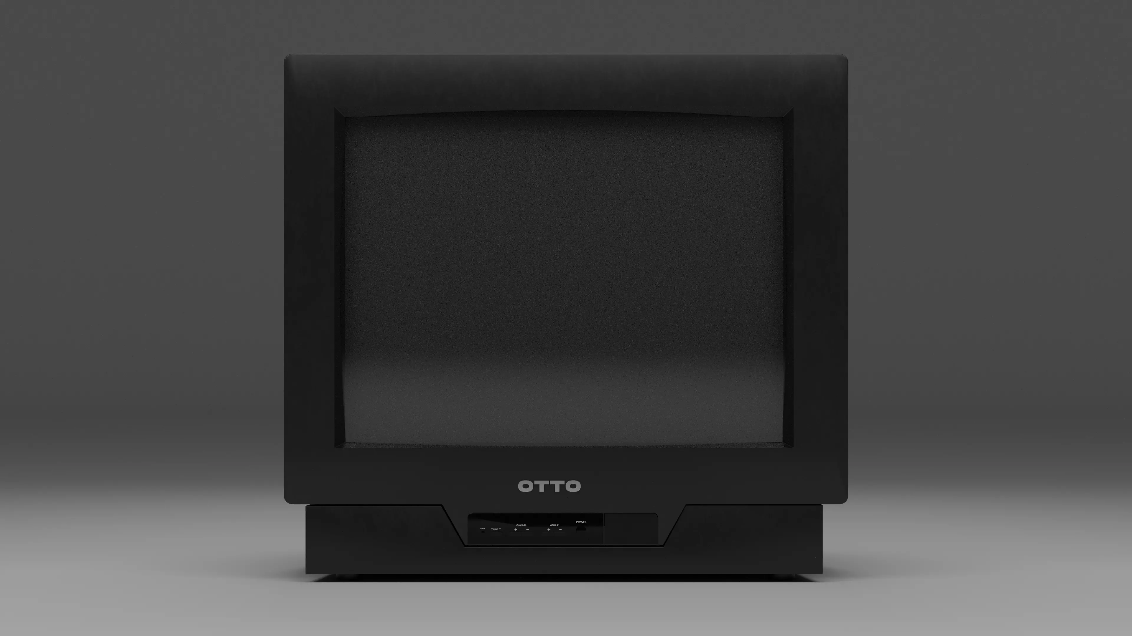 90s TV Animated Screen Low-poly 3D model_0