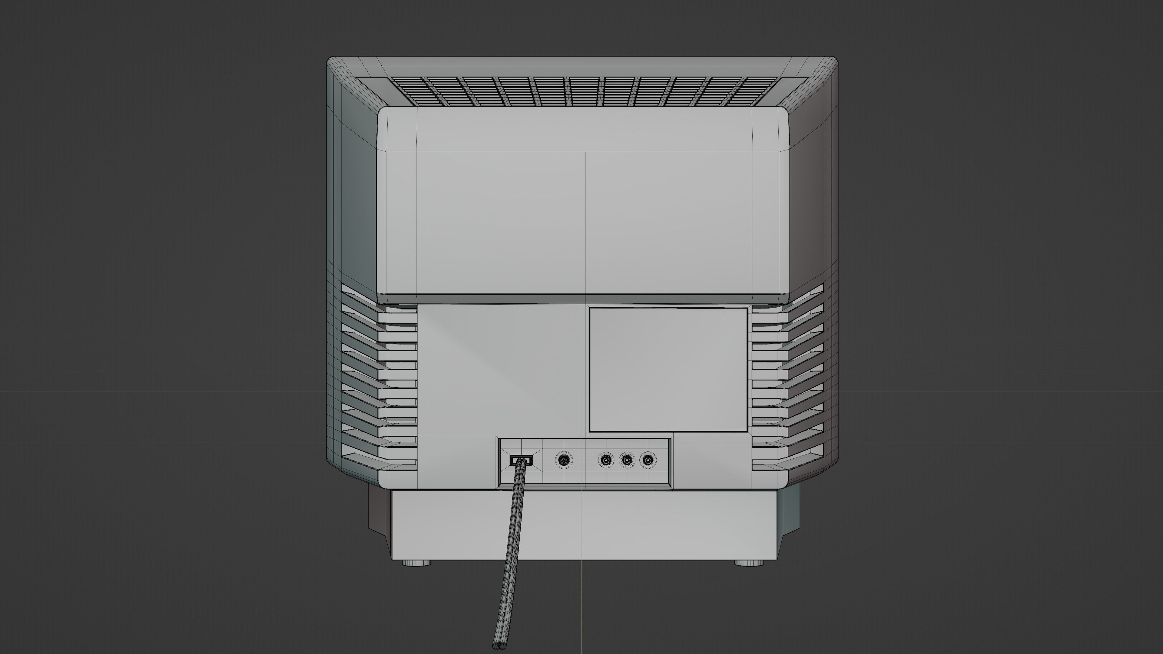 90s TV Animated Screen Low-poly 3D model_8