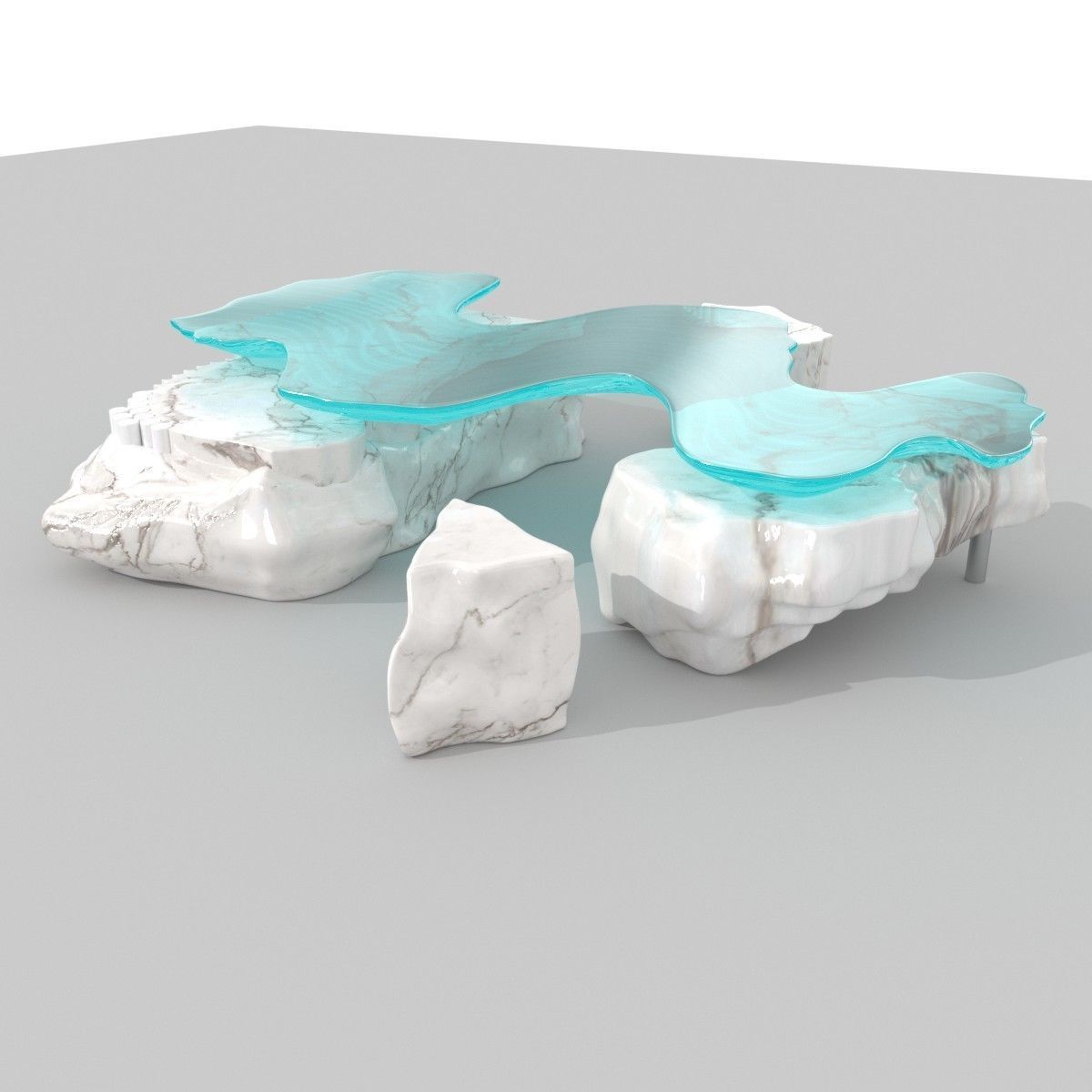 Danny Lane River coffee table 3D model_4
