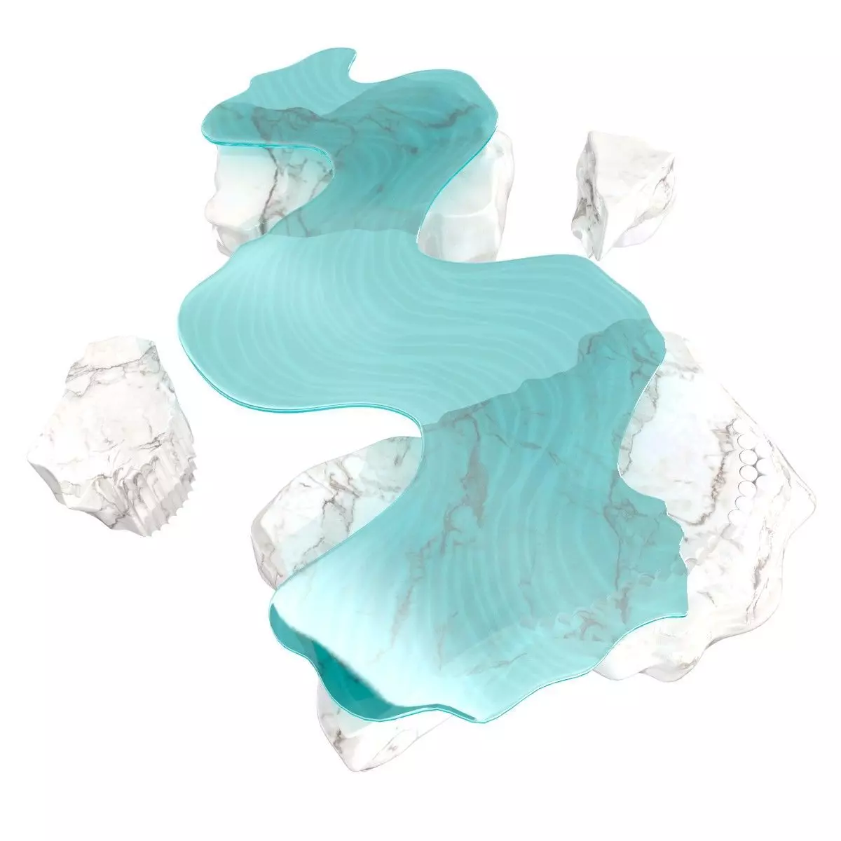 Danny Lane River coffee table 3D model_0