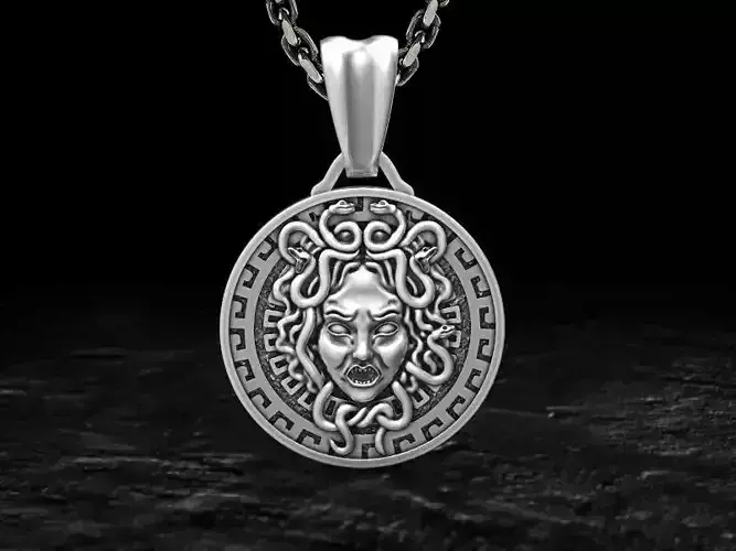 Pendant Medusa Gorgon 3d model for 3d printing 3D print model