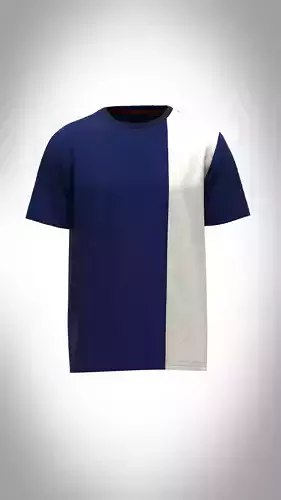 Mens Cut and Sew t-shirt Low-poly 3D model