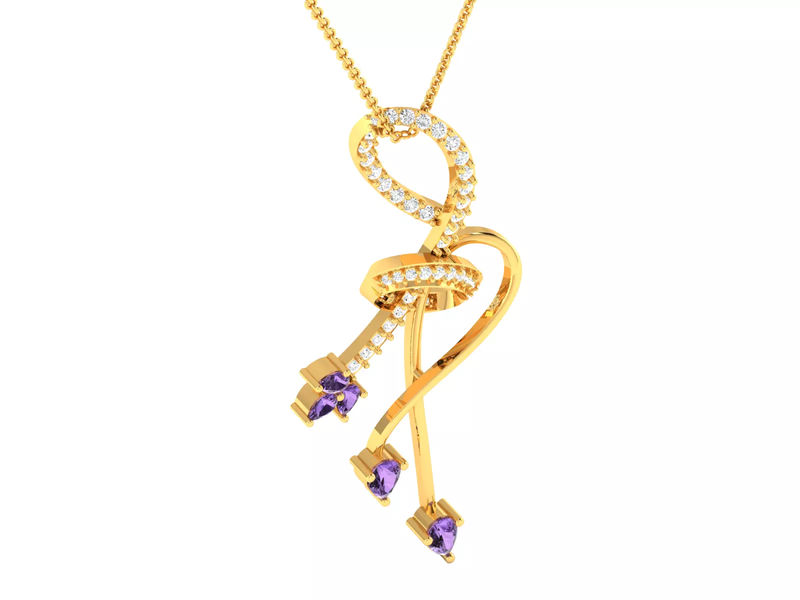 Women Pendant 3dm STL FBX OBJ Render Details 3D print model
