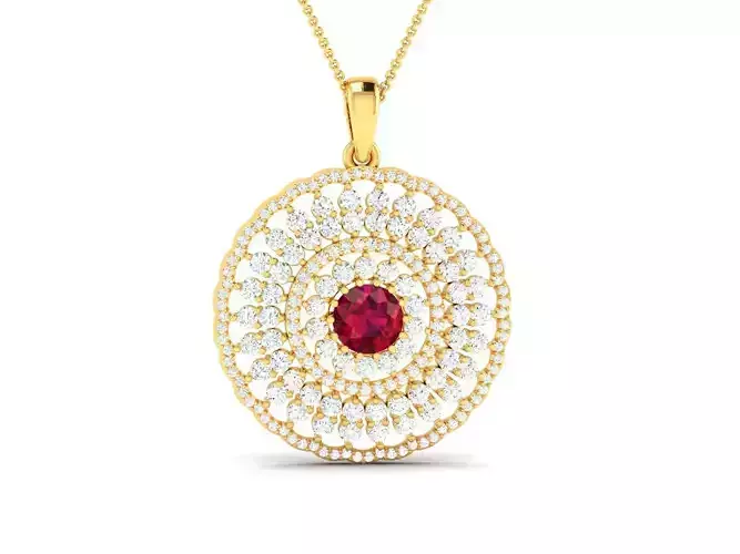 Women Pendant 3dm STL FBX OBJ Render Details