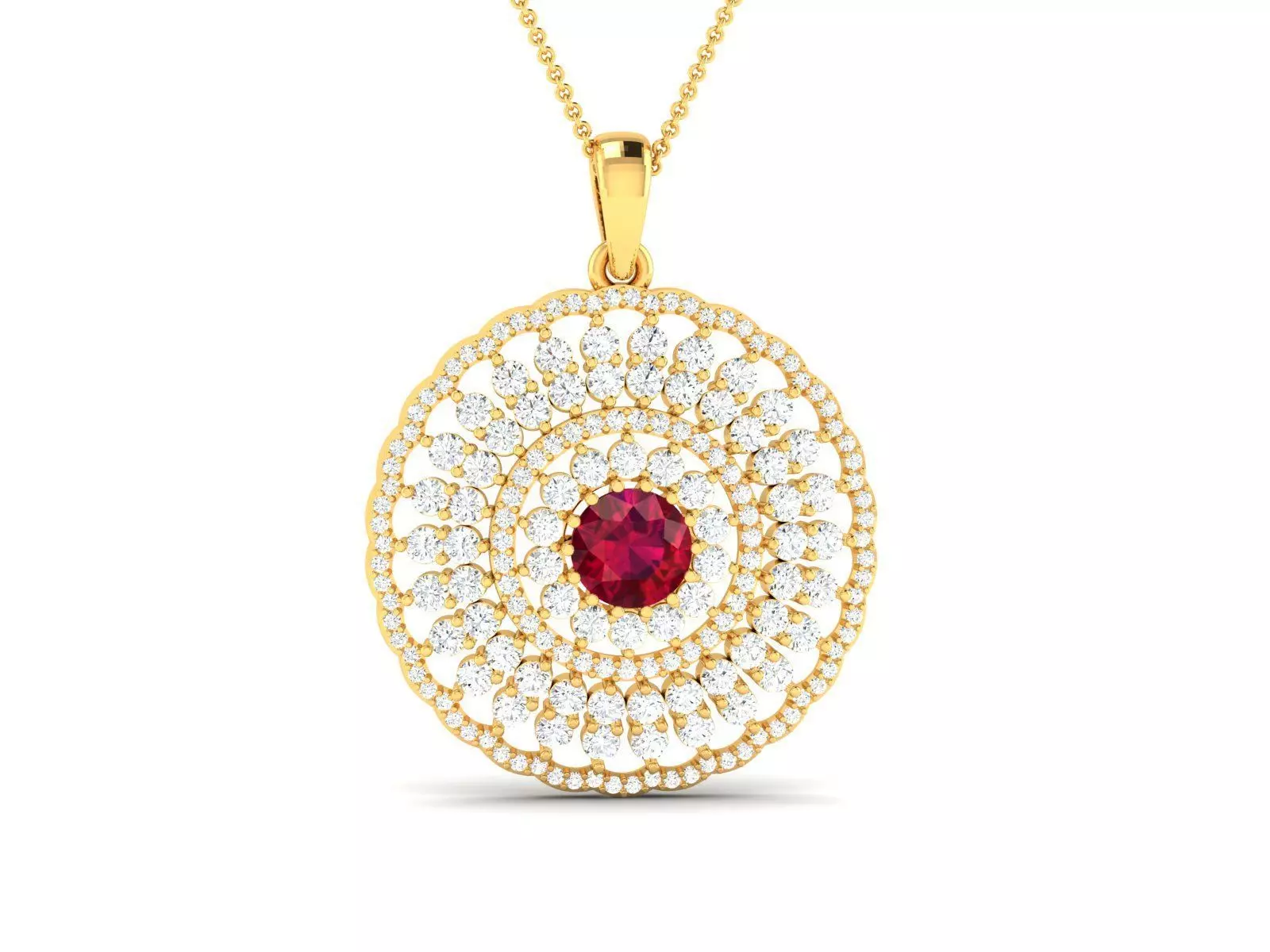 Women Pendant 3dm STL FBX OBJ Render Details 3D print model