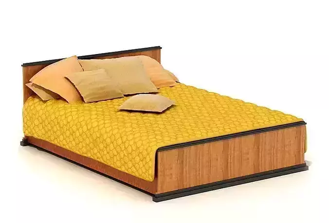 Retro Wooden Bed