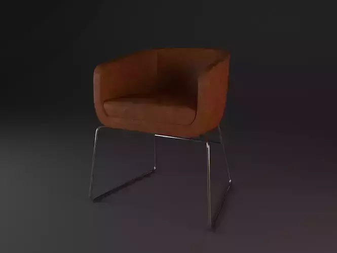 Tulip Lounge Chair Free 3D model