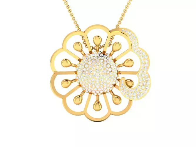 Women Pendant 3dm STL FBX OBJ Render Details