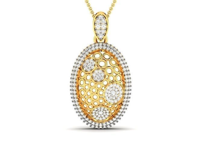 Women Pendant 3dm STL FBX OBJ Render Details 3D print model